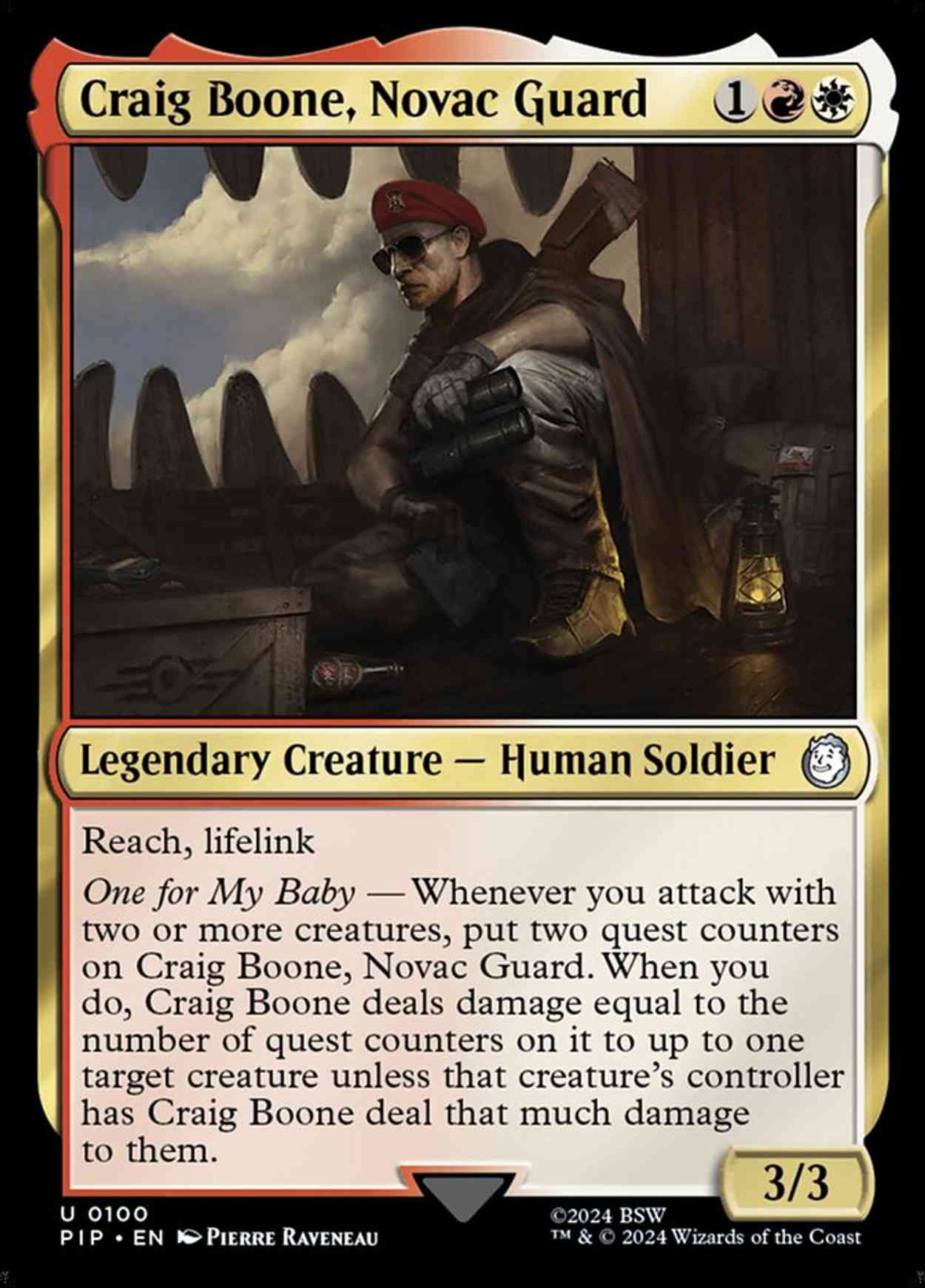 Craig Boone, Novac Guard magic card front