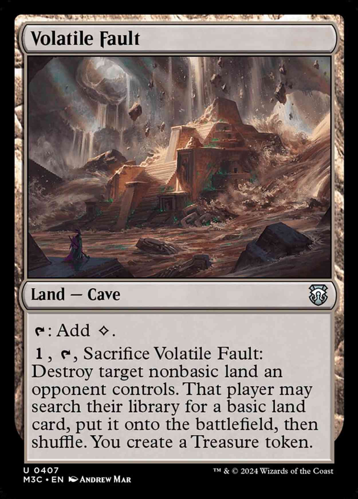 Volatile Fault magic card front