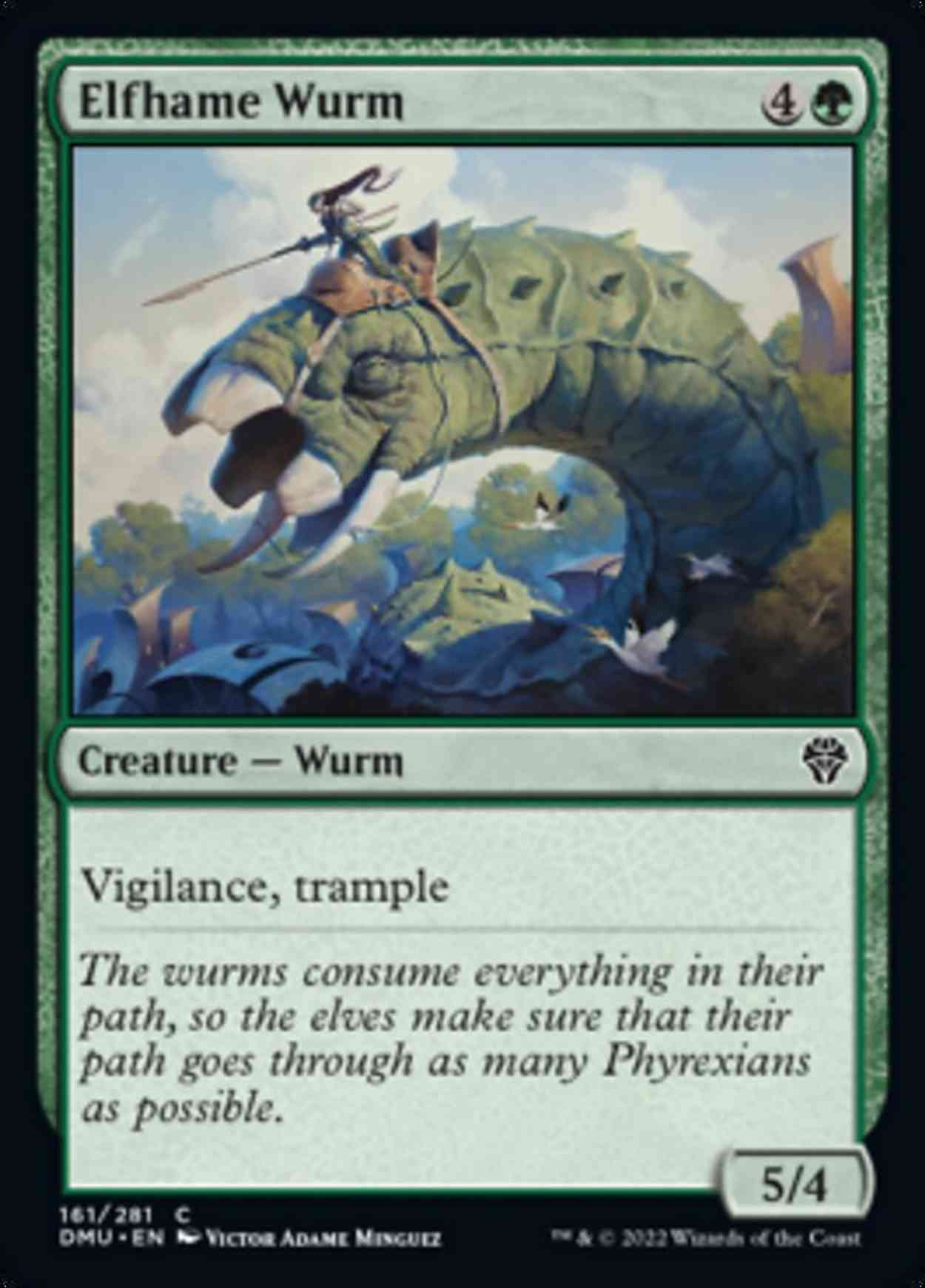 Elfhame Wurm magic card front