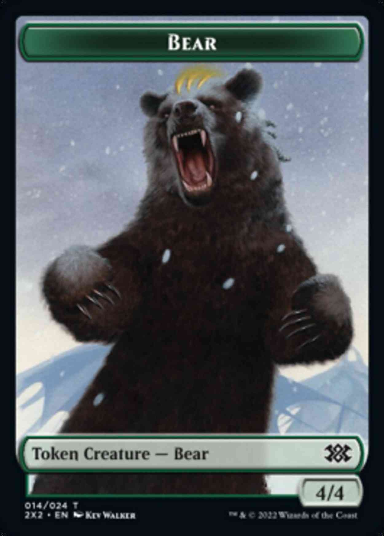 Bear // Monk Double-sided Token magic card front
