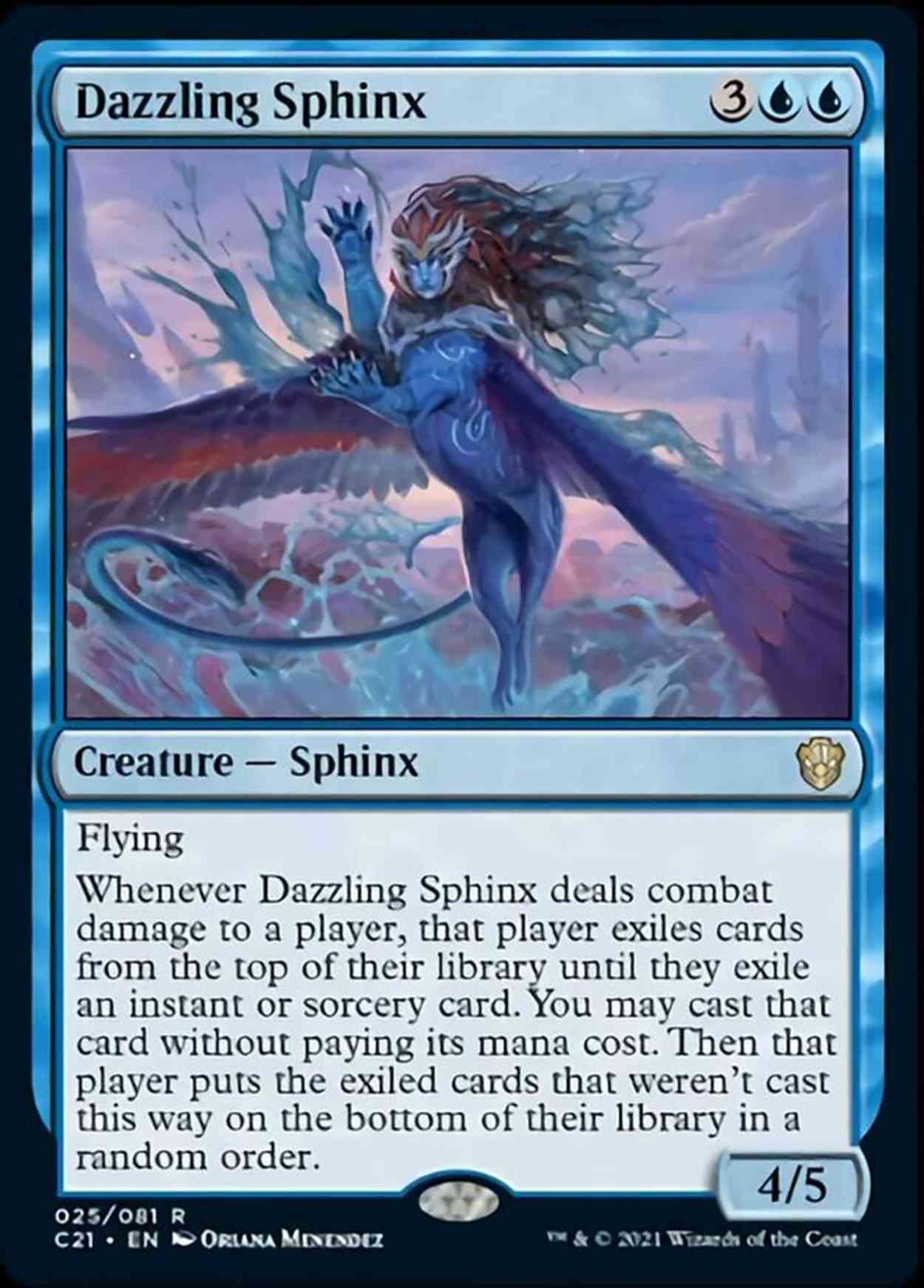Dazzling Sphinx magic card front