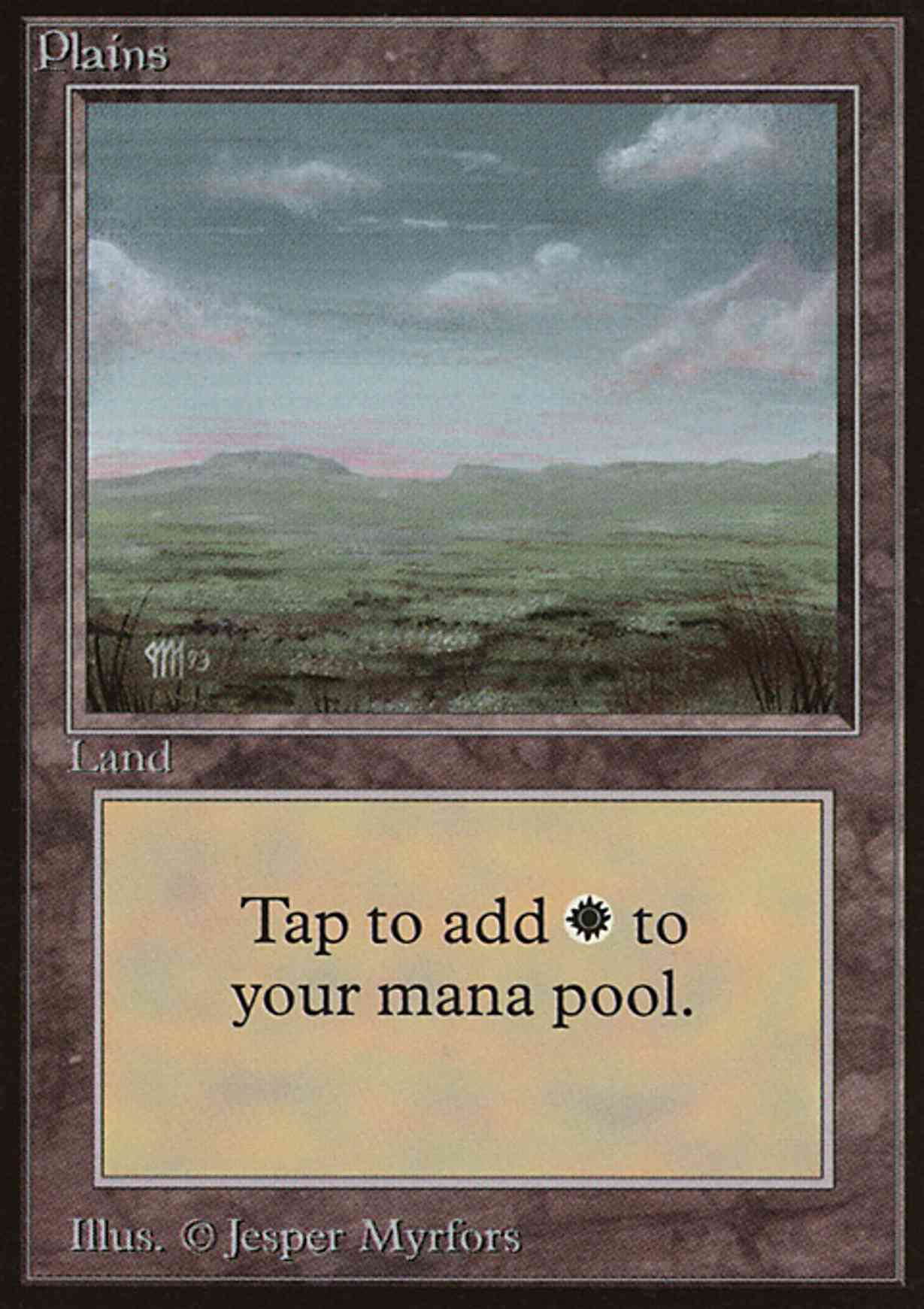 Plains (C) magic card front