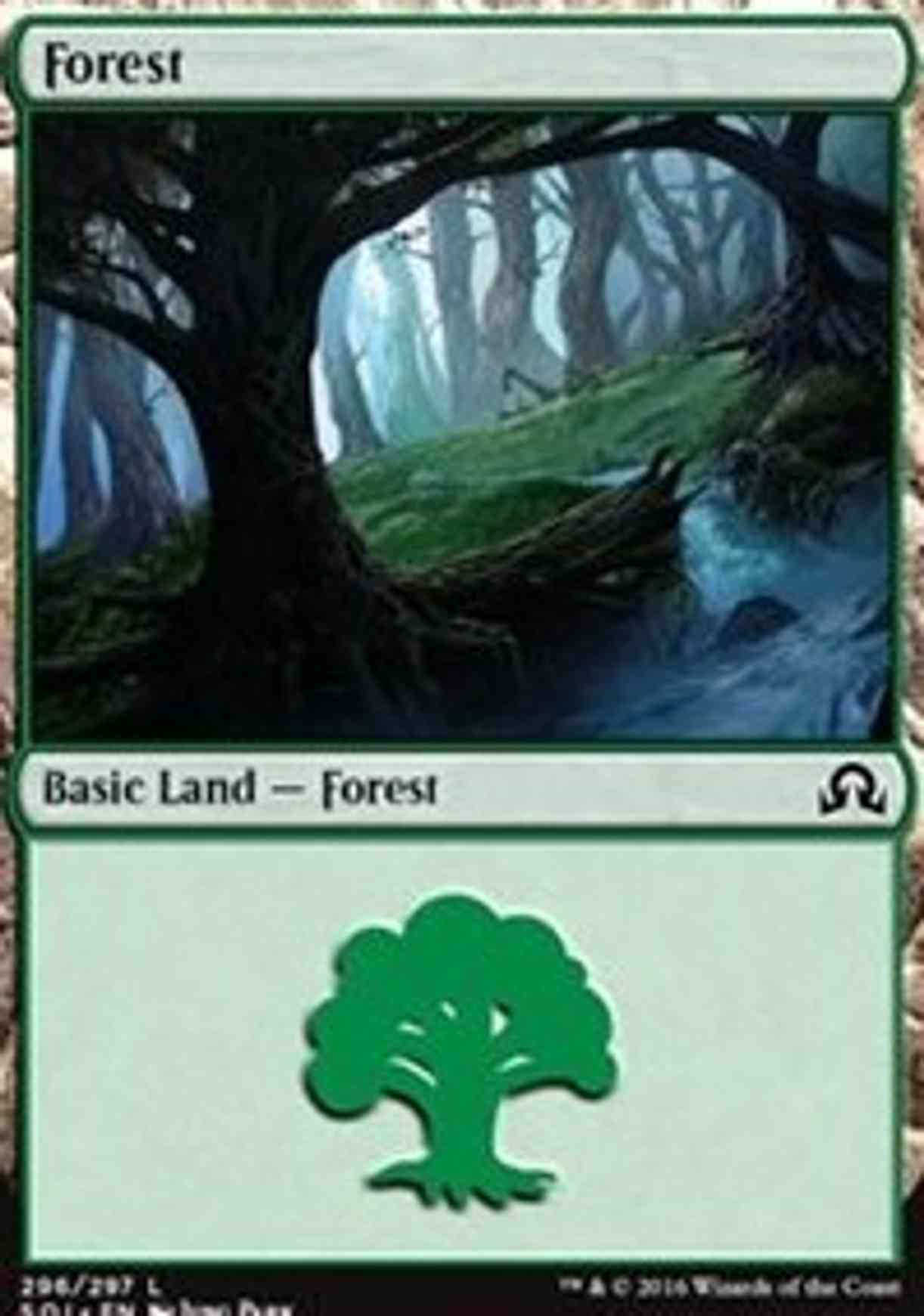 Forest (296) magic card front