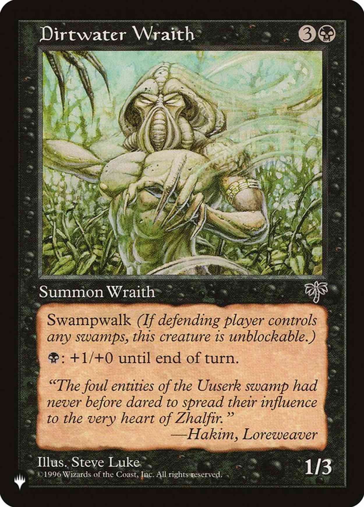 Dirtwater Wraith magic card front