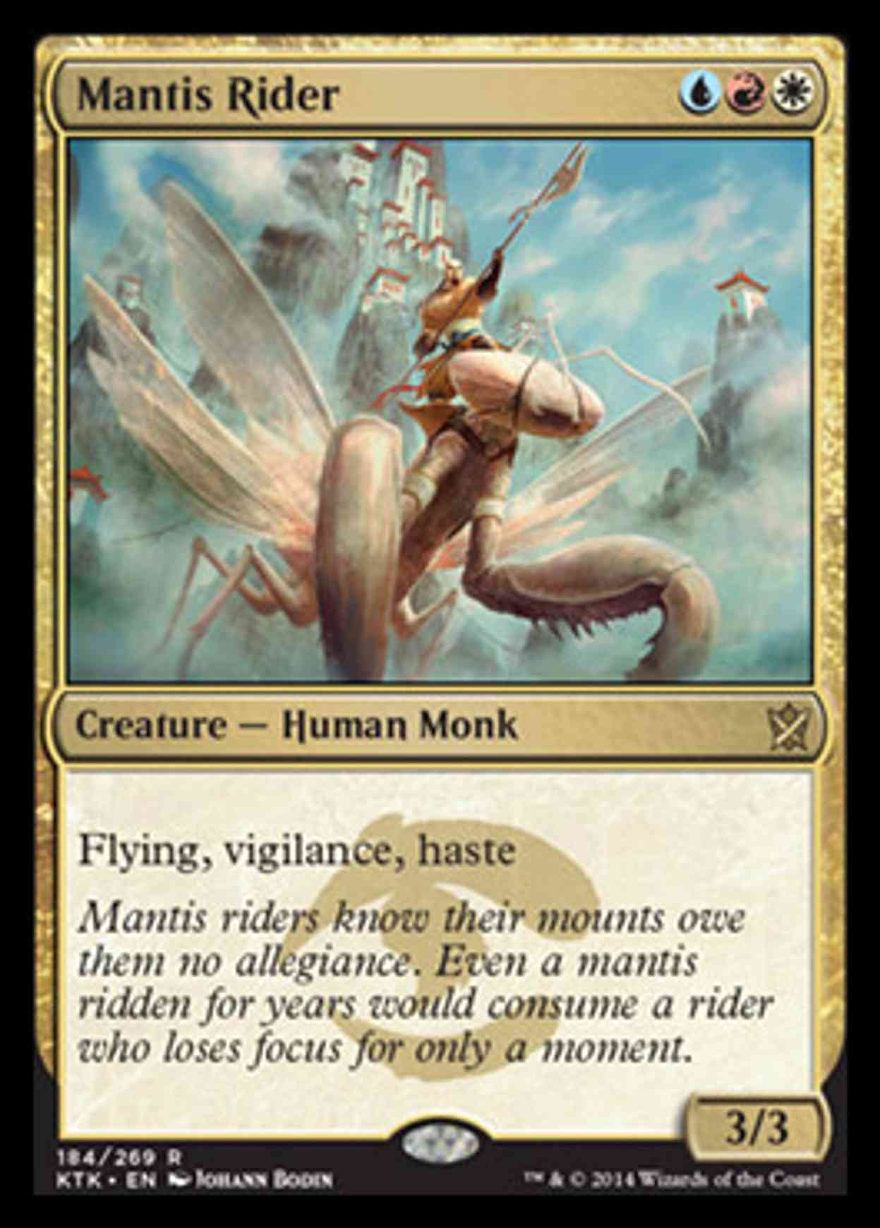 Mantis Rider magic card front