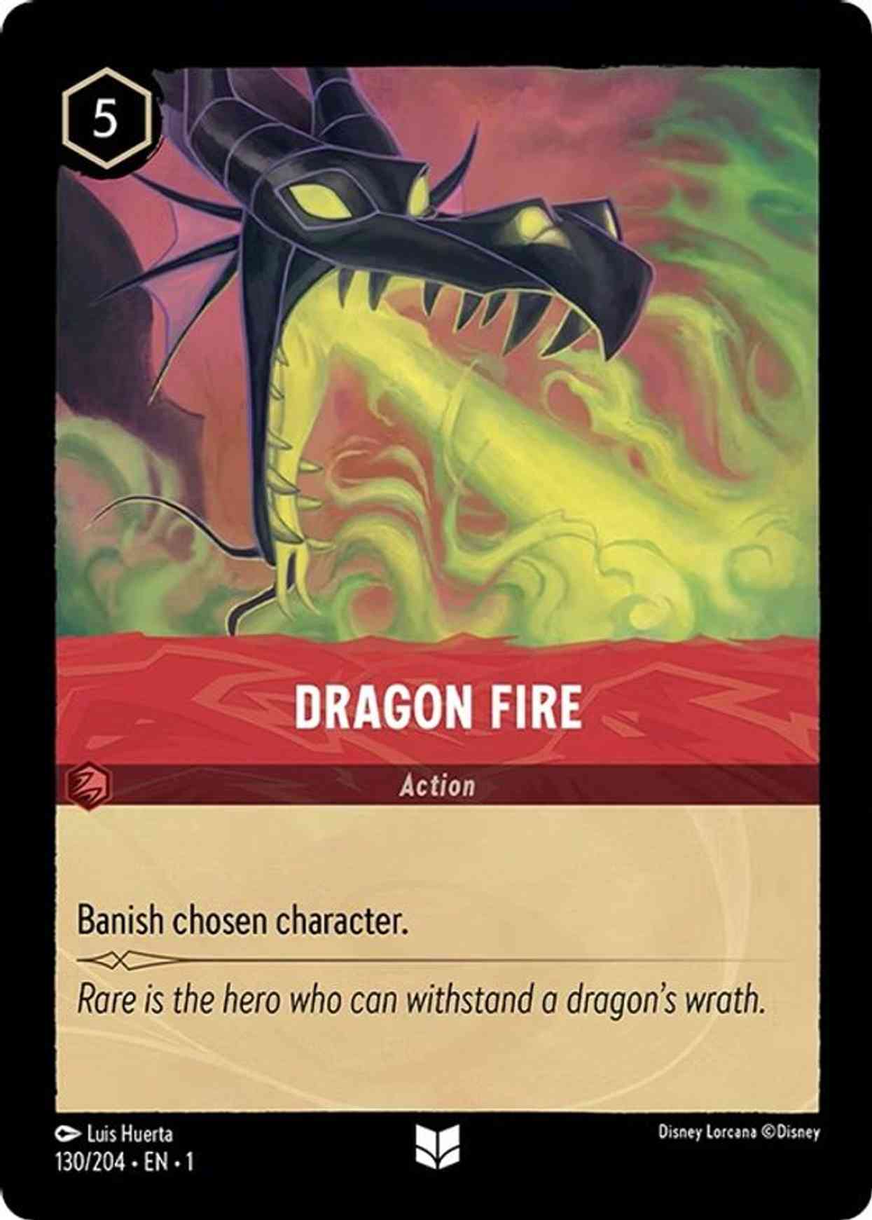 Dragon Fire magic card front