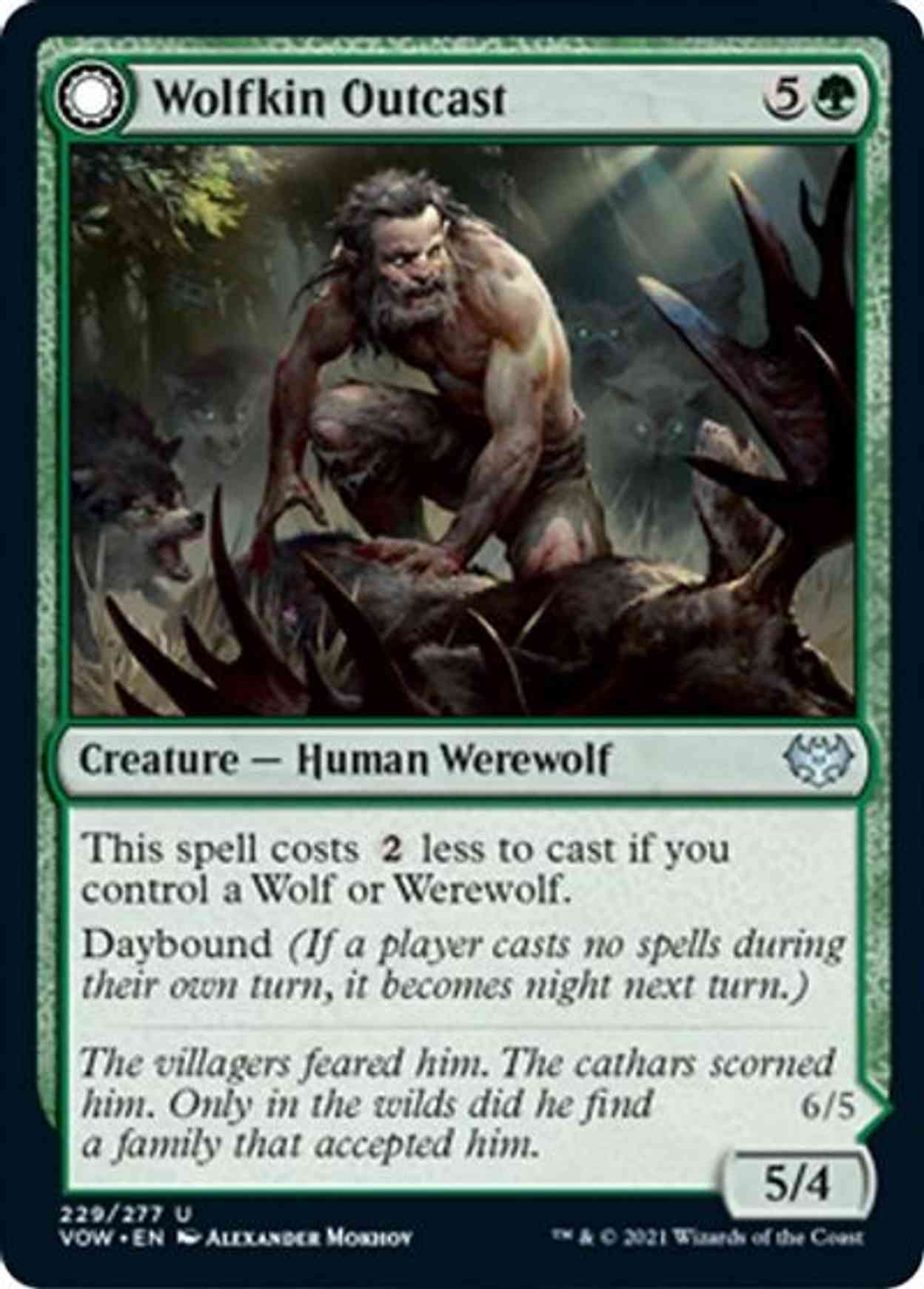 Wolfkin Outcast magic card front