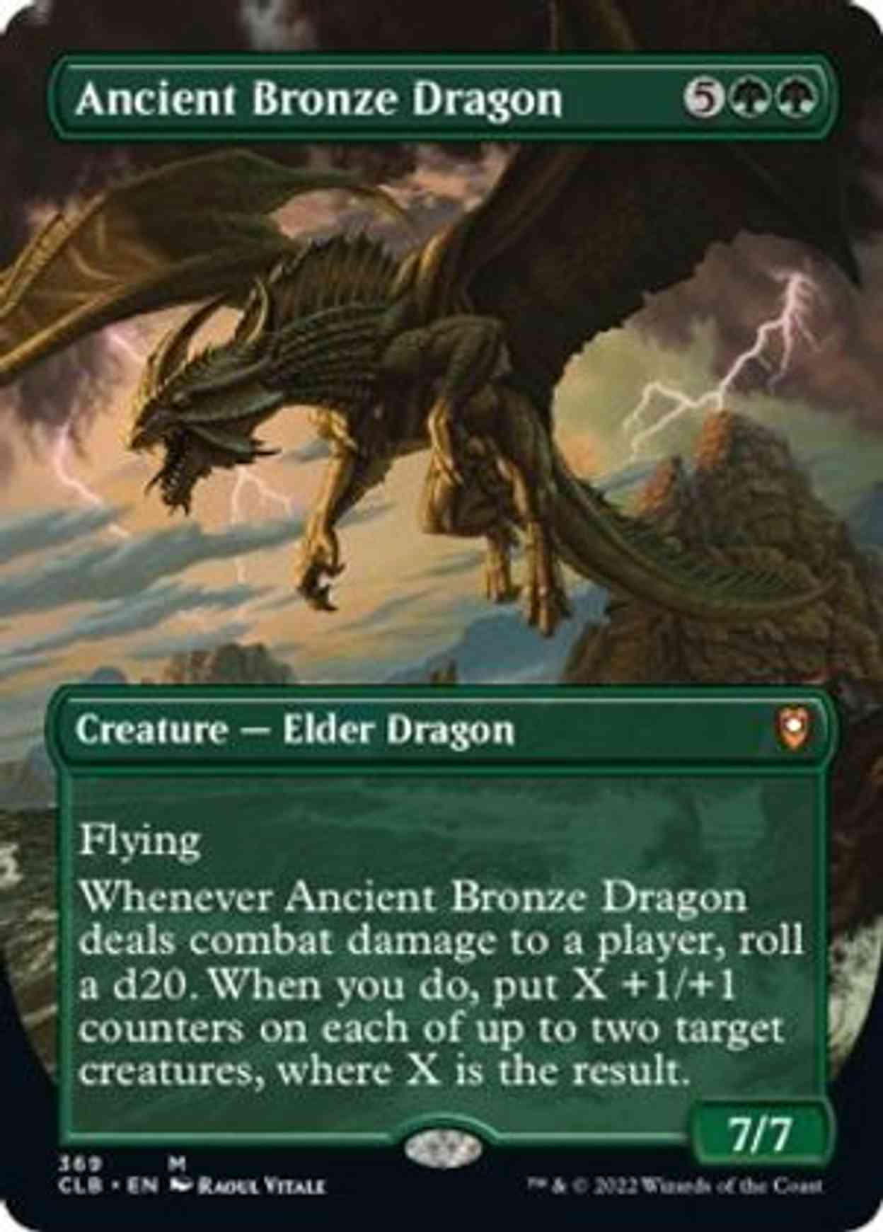 Ancient Bronze Dragon (Borderless) magic card front
