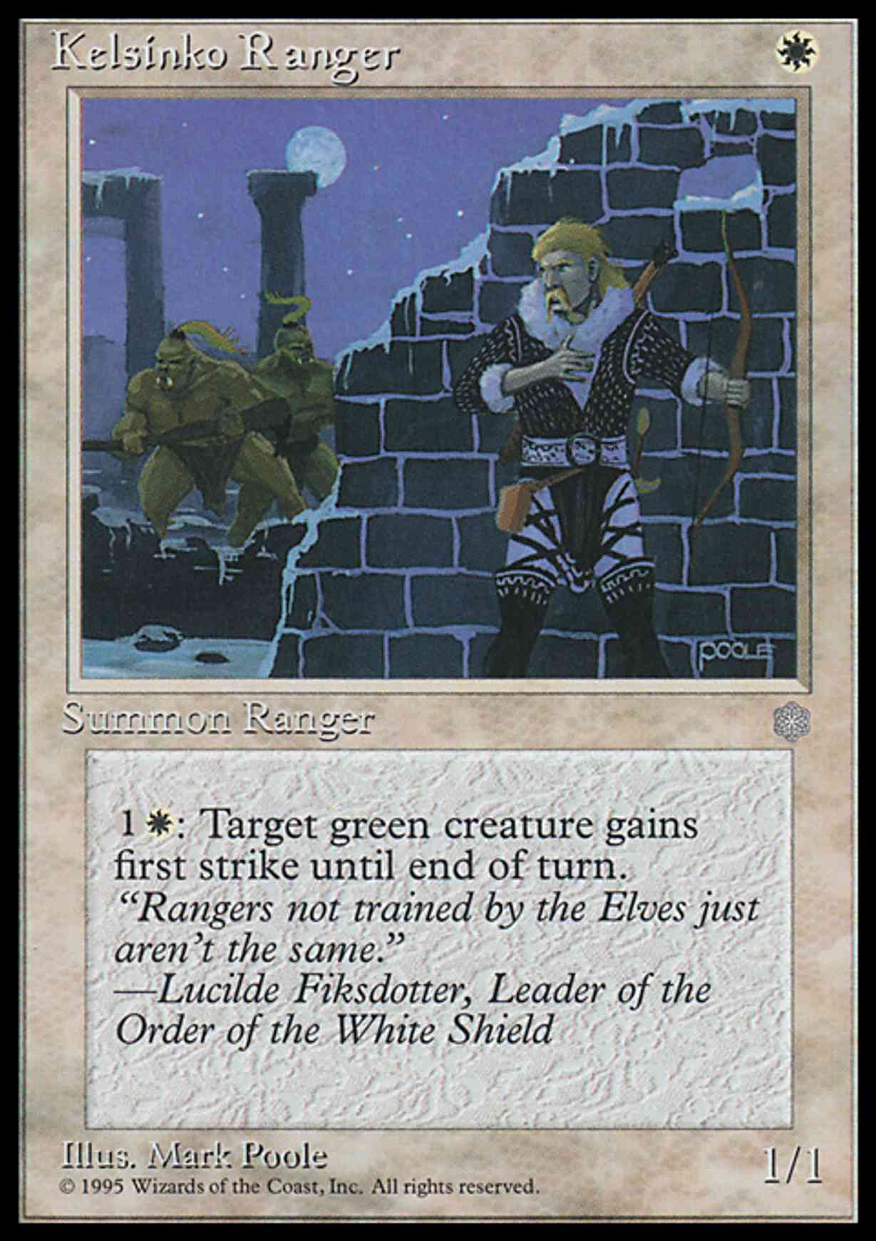 Kelsinko Ranger magic card front