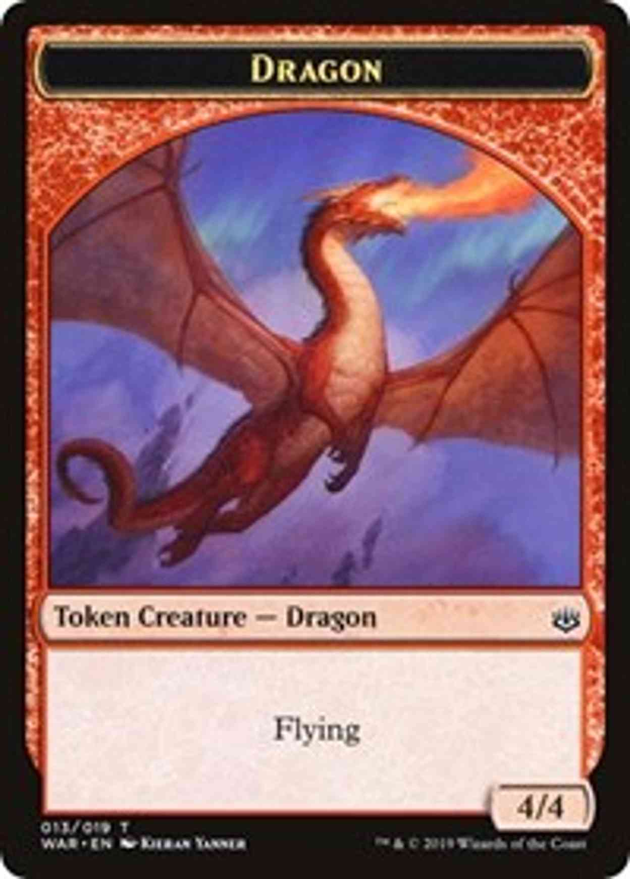 Dragon // Spirit Double-sided Token (Challenger 2020) magic card front