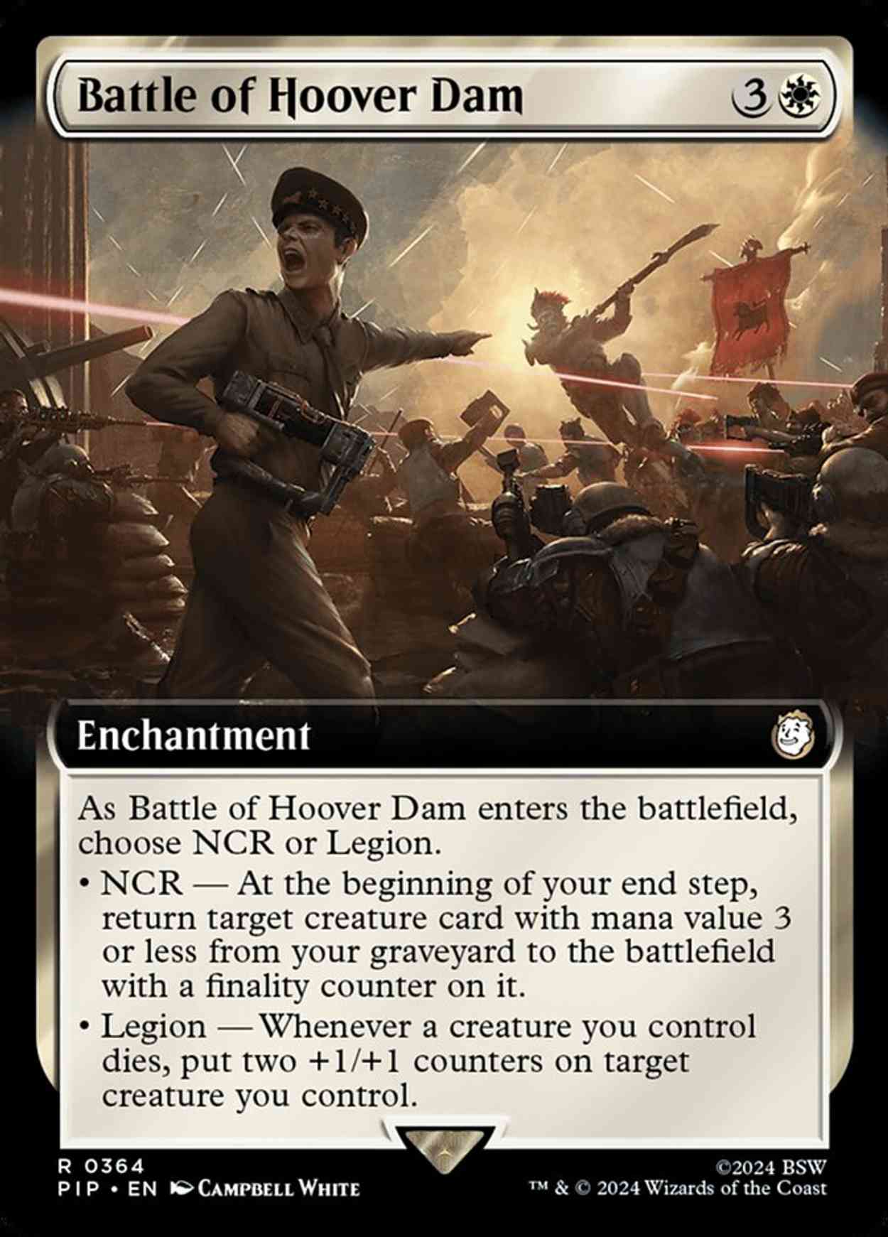 Battle of Hoover Dam (Extended Art) magic card front