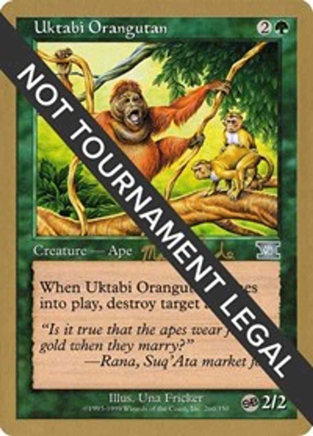 Uktabi Orangutan - 1999 Matt Linde (6ED) (SB) magic card front