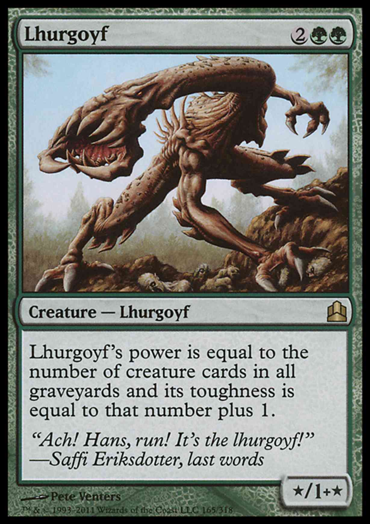 Lhurgoyf magic card front