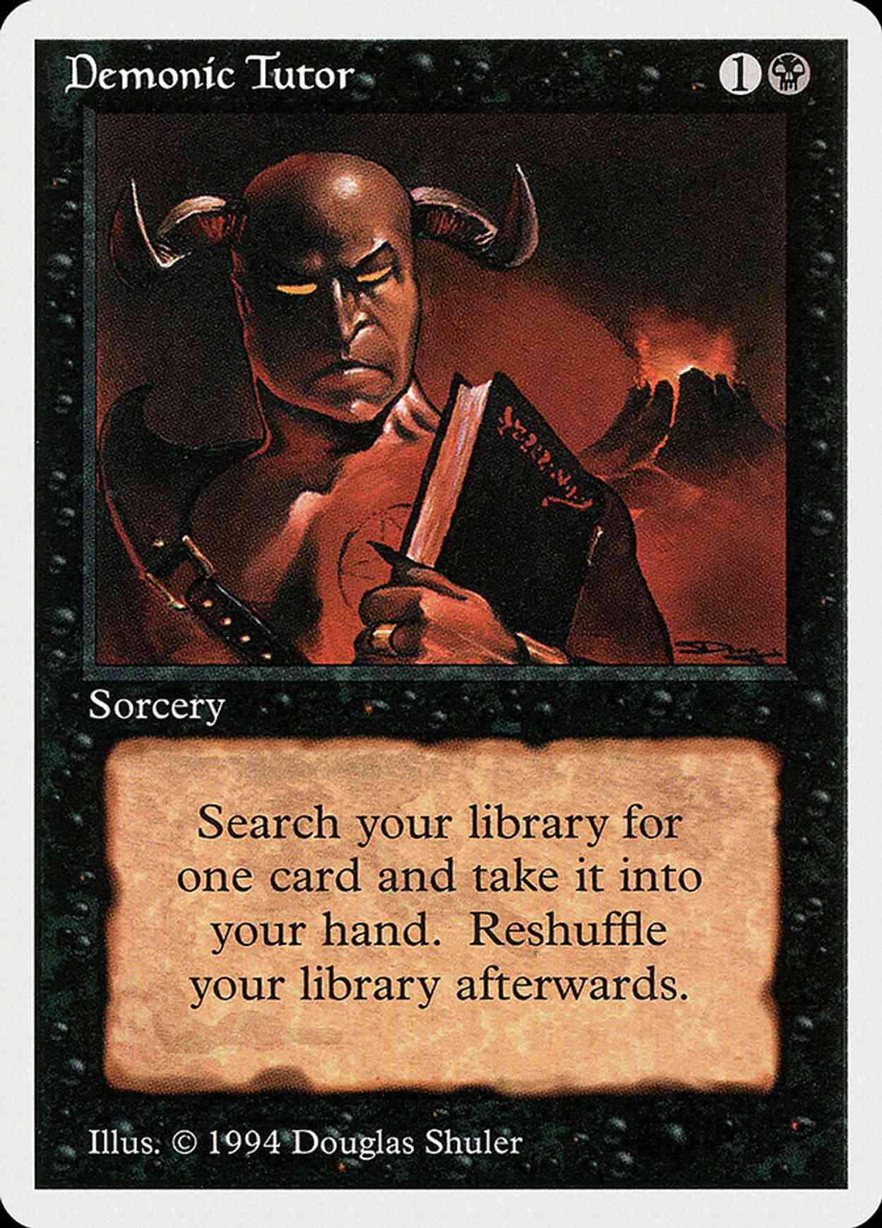 Demonic Tutor magic card front