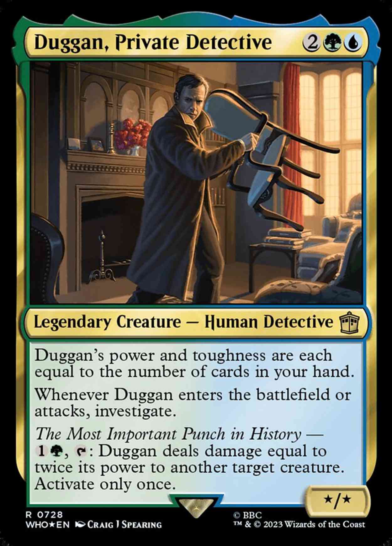 Duggan, Private Detective (Surge Foil) magic card front