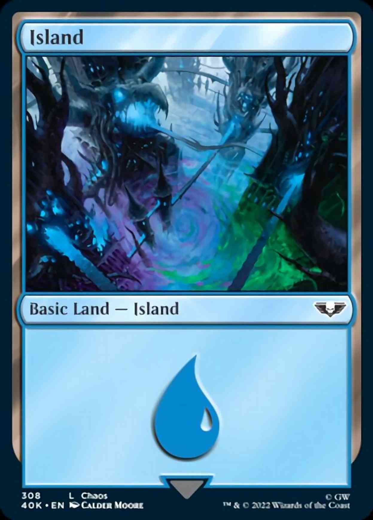 Island (308) magic card front