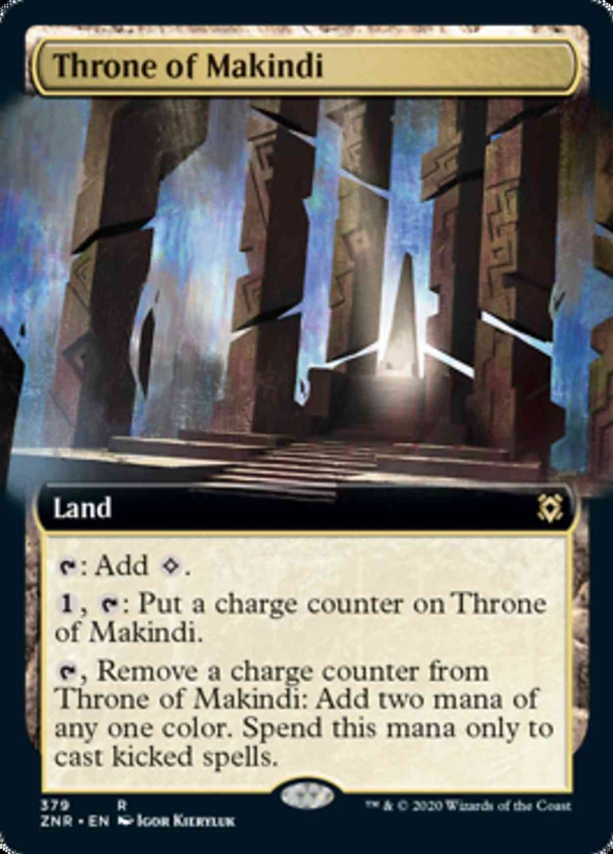 Throne of Makindi (Extended Art) magic card front