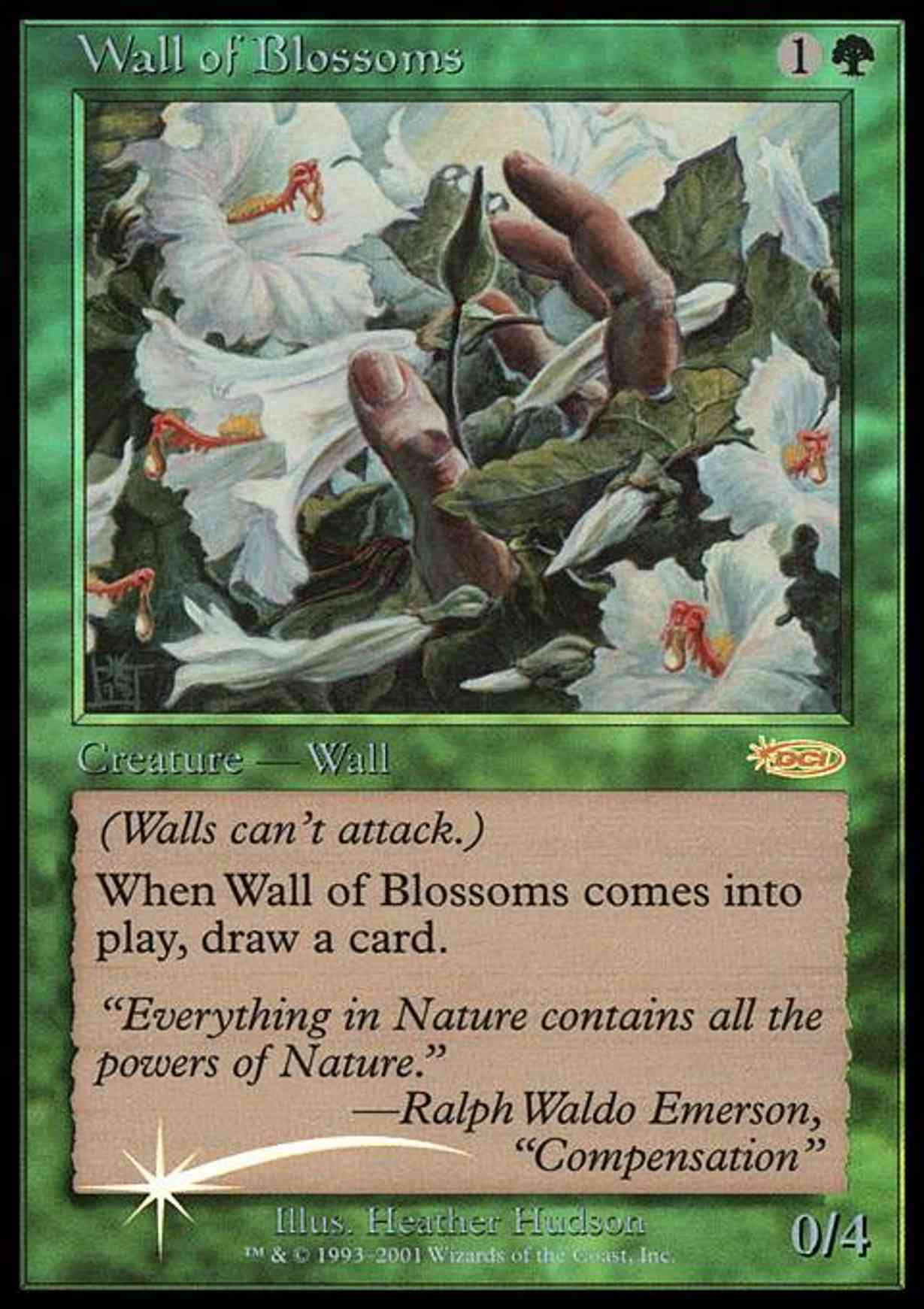 Wall of Blossoms magic card front