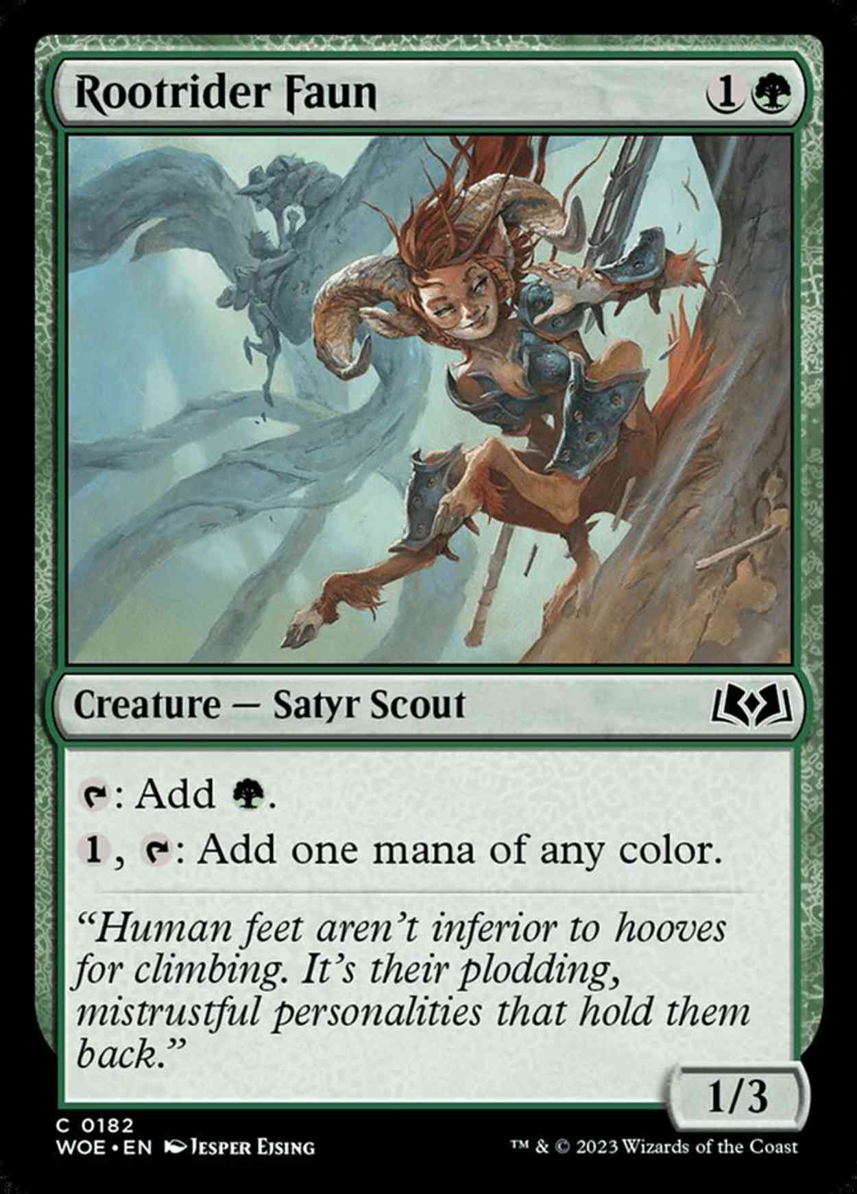 Rootrider Faun magic card front