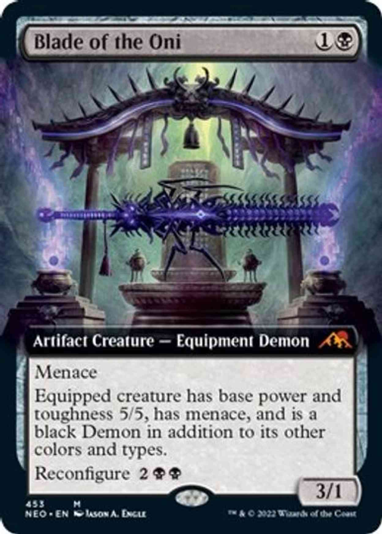 Blade of the Oni (Extended Art) magic card front