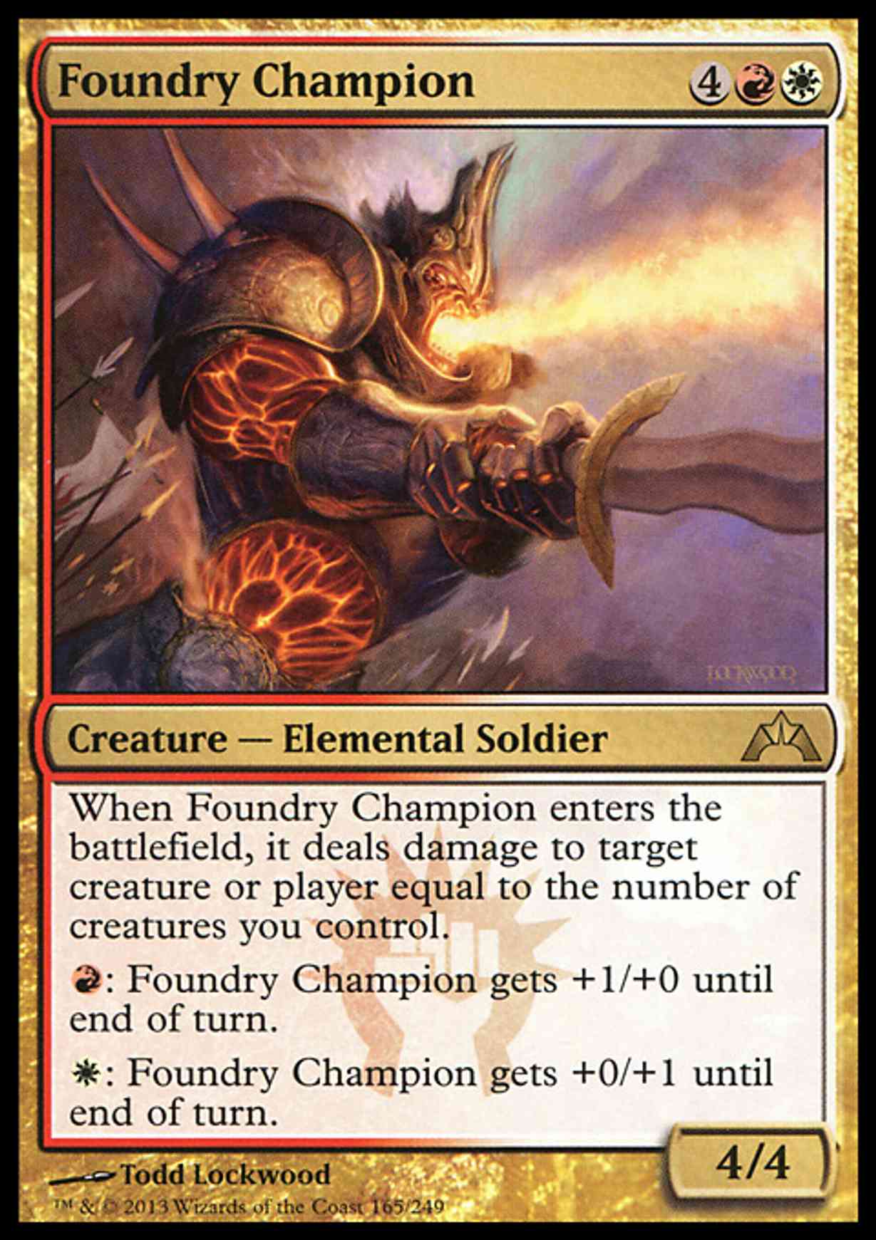 Foundry Champion magic card front
