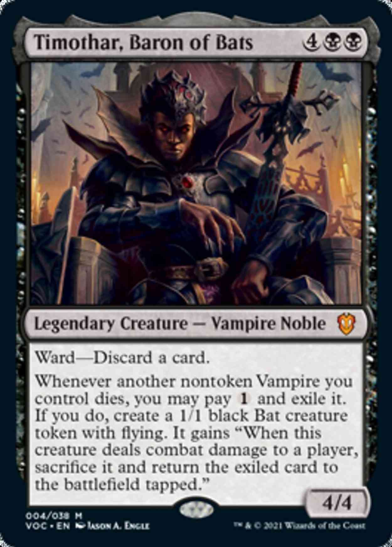 Timothar, Baron of Bats magic card front