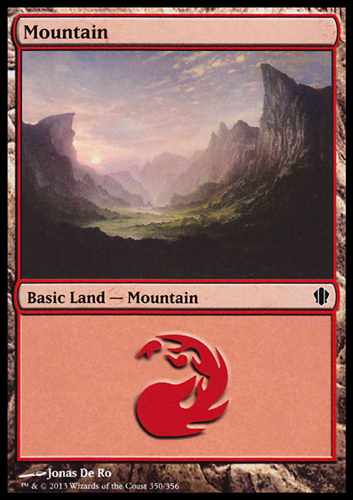 Mountain (350) magic card front