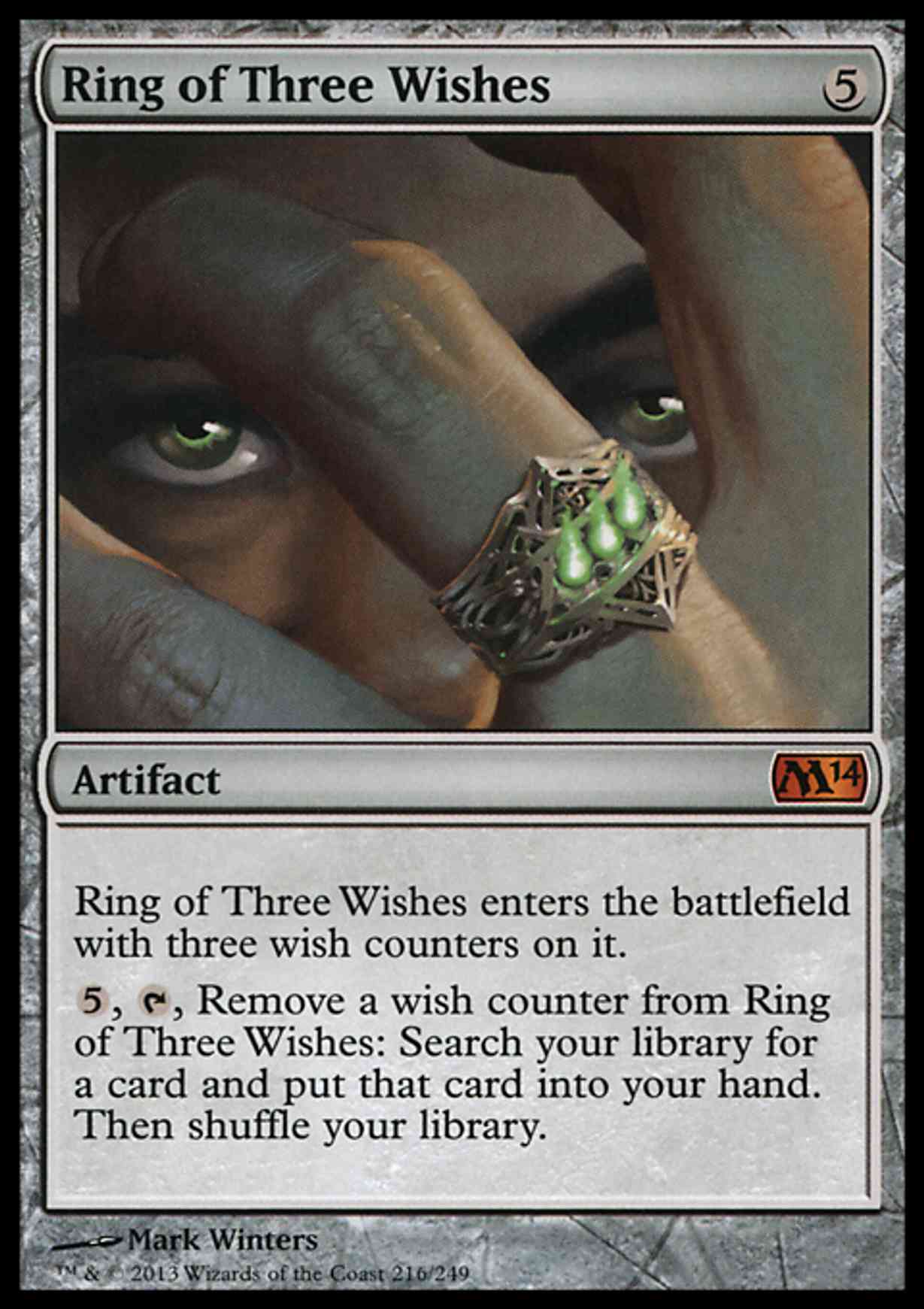 Ring of Three Wishes magic card front