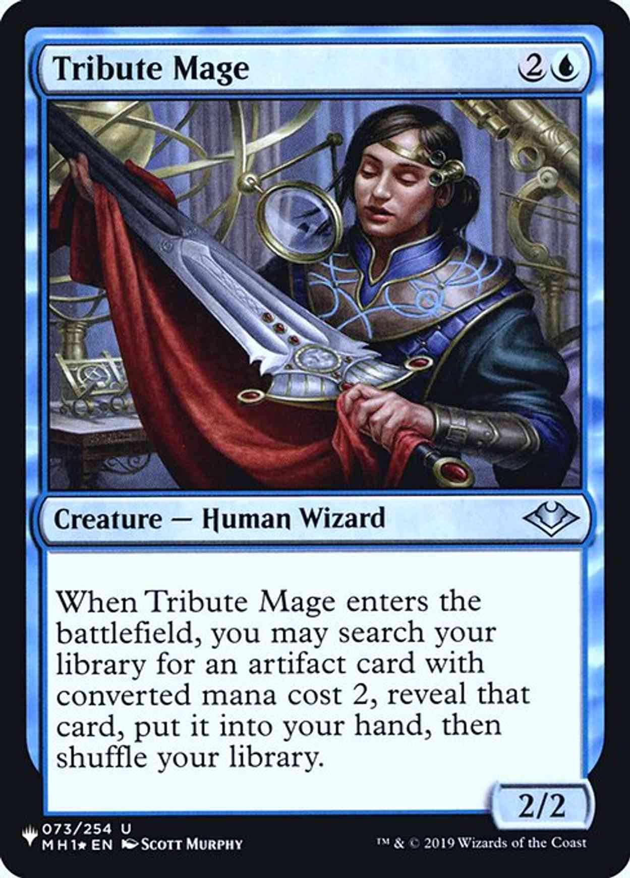 Tribute Mage magic card front