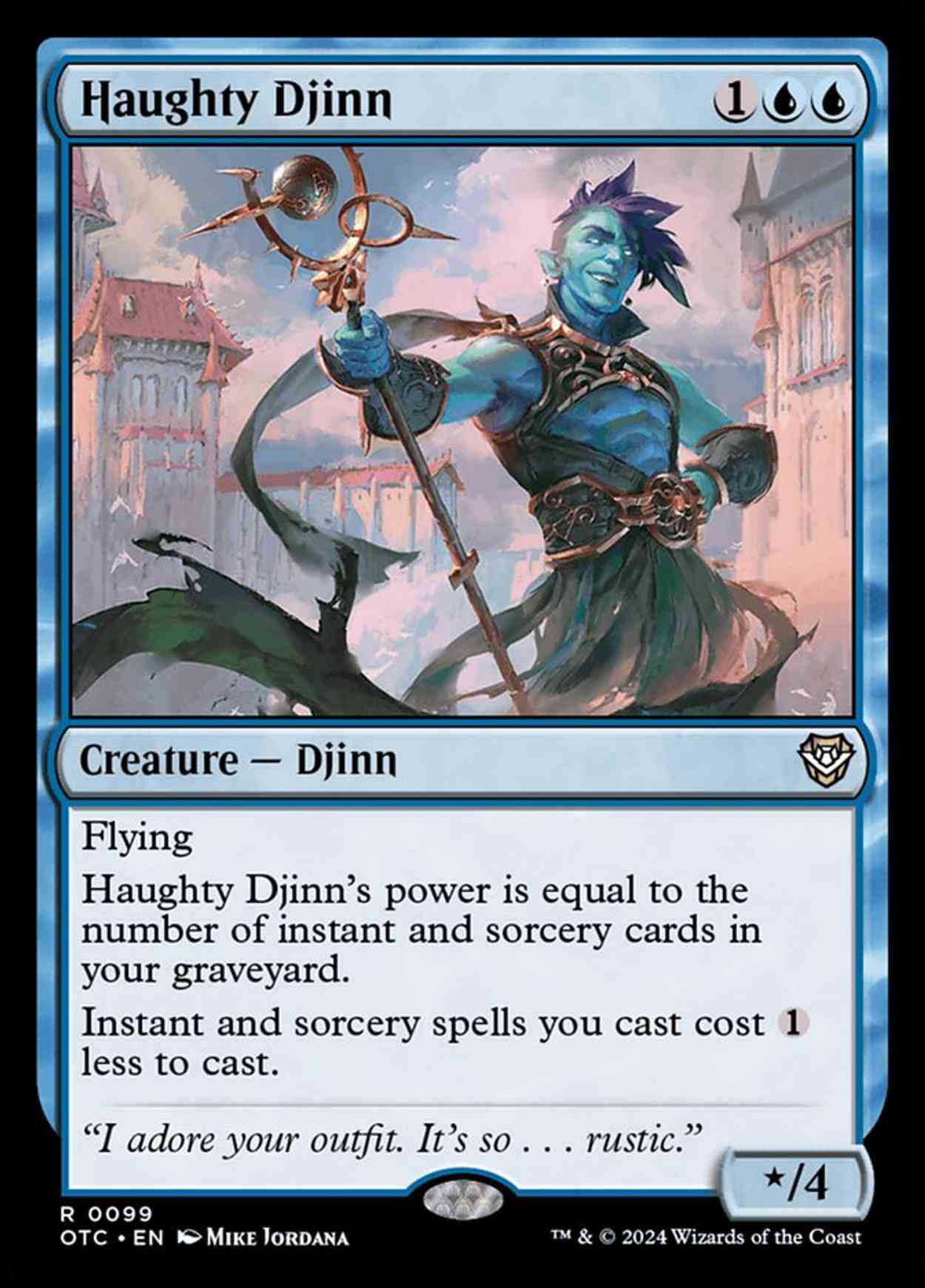 Haughty Djinn magic card front