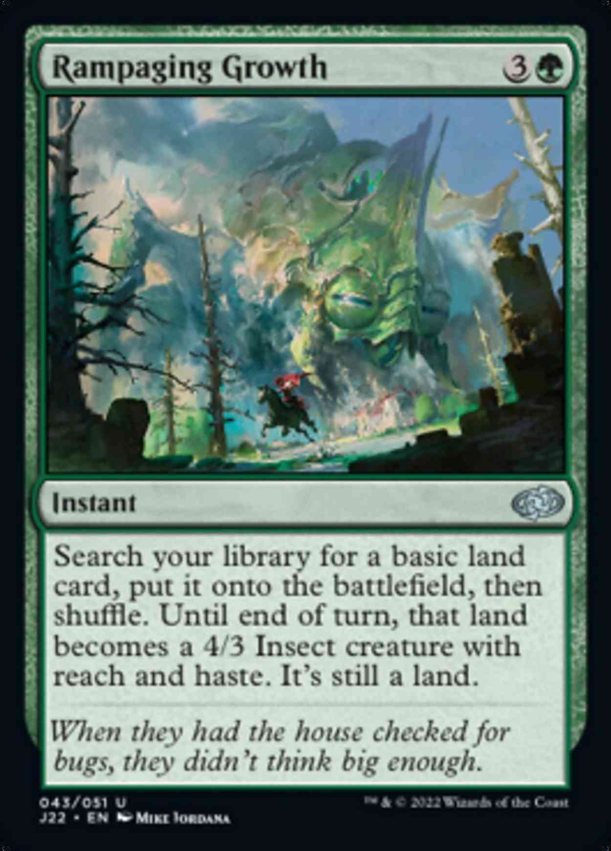 Rampaging Growth magic card front