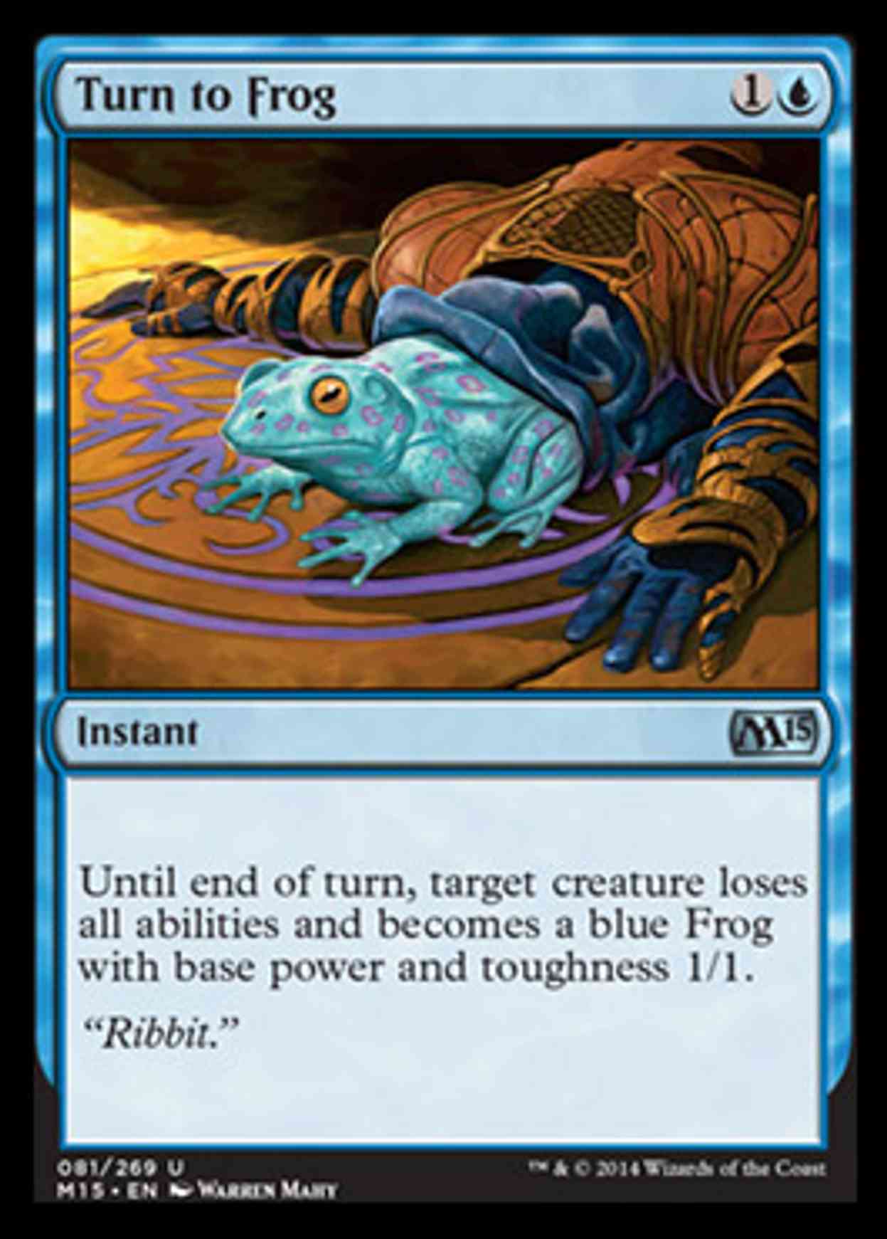 Turn to Frog magic card front