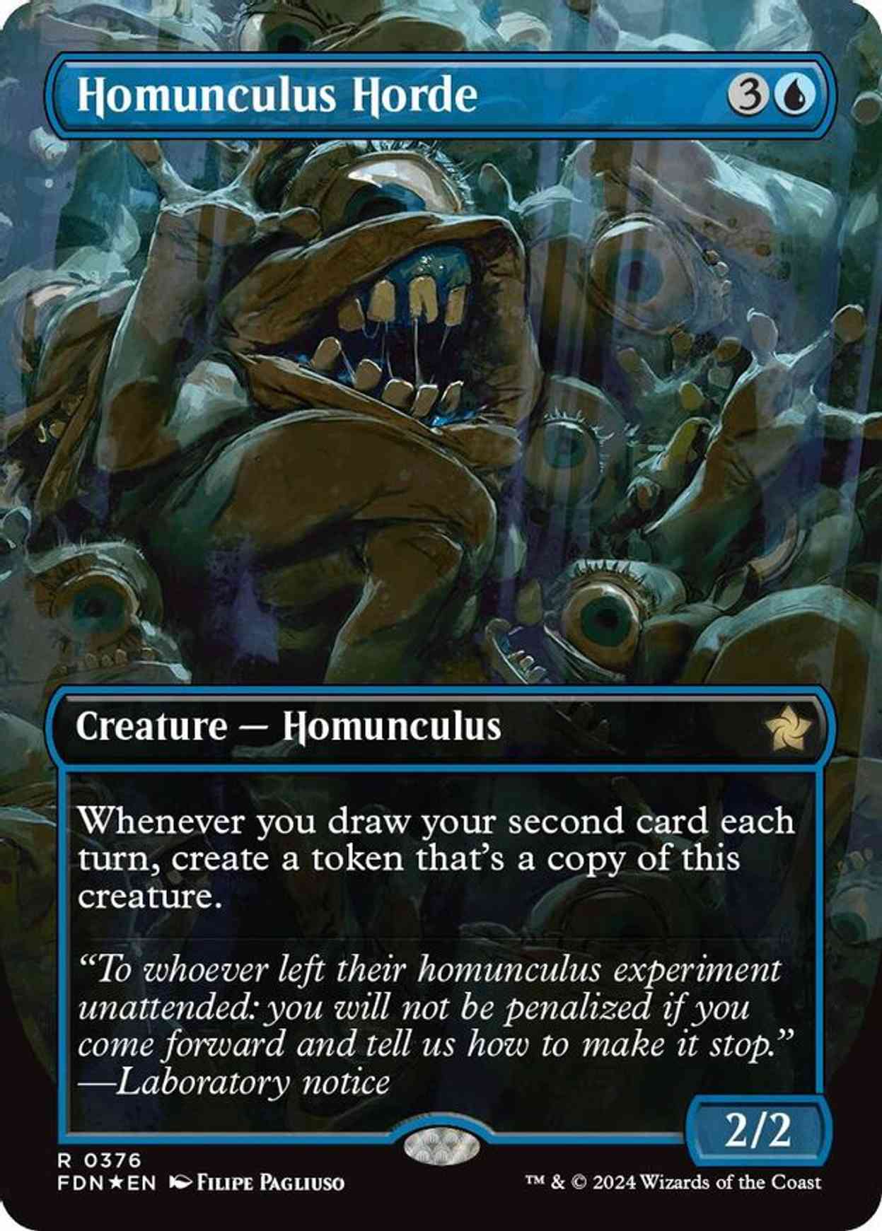 Homunculus Horde (Borderless) (Mana Foil) magic card front