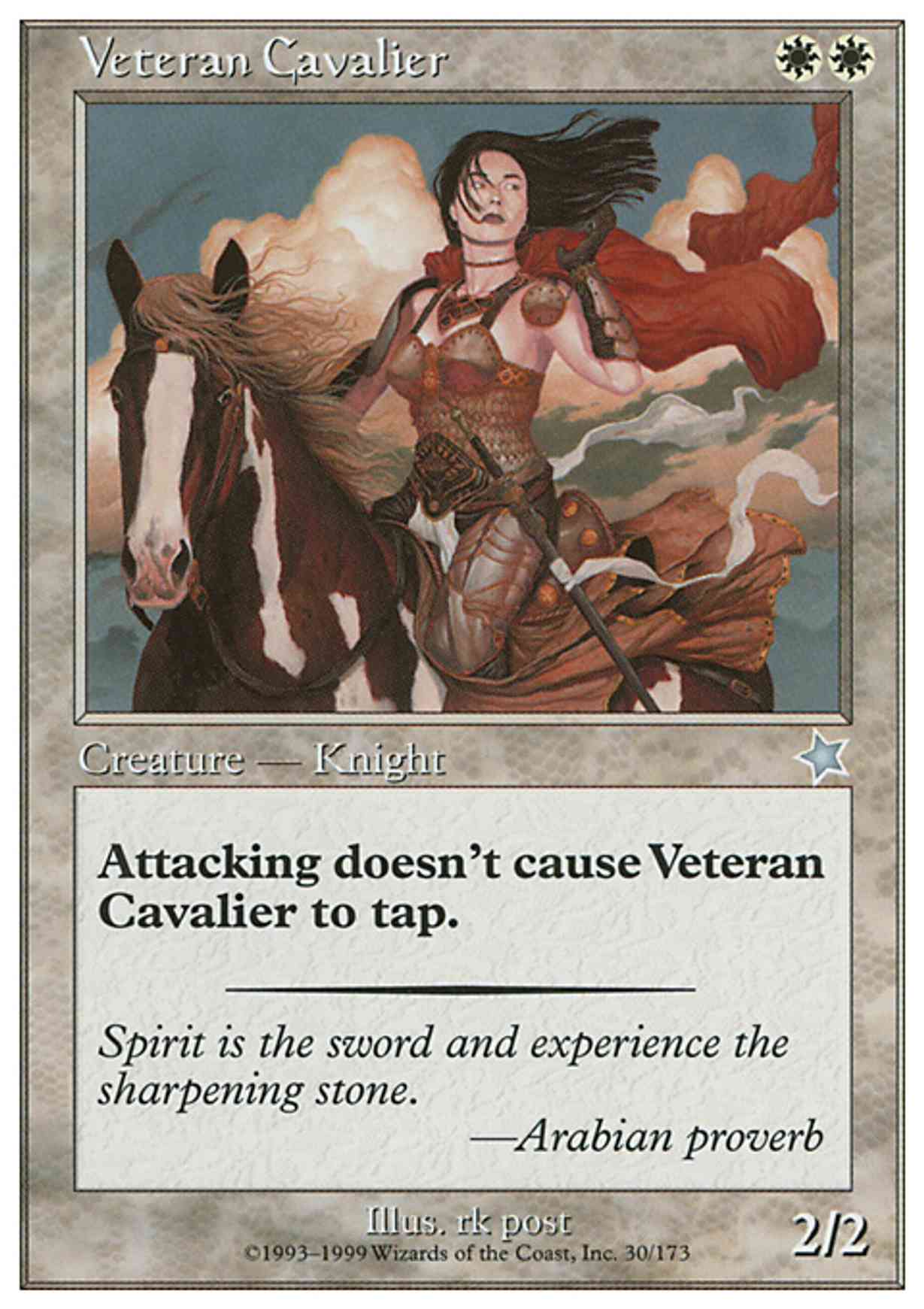 Veteran Cavalier magic card front