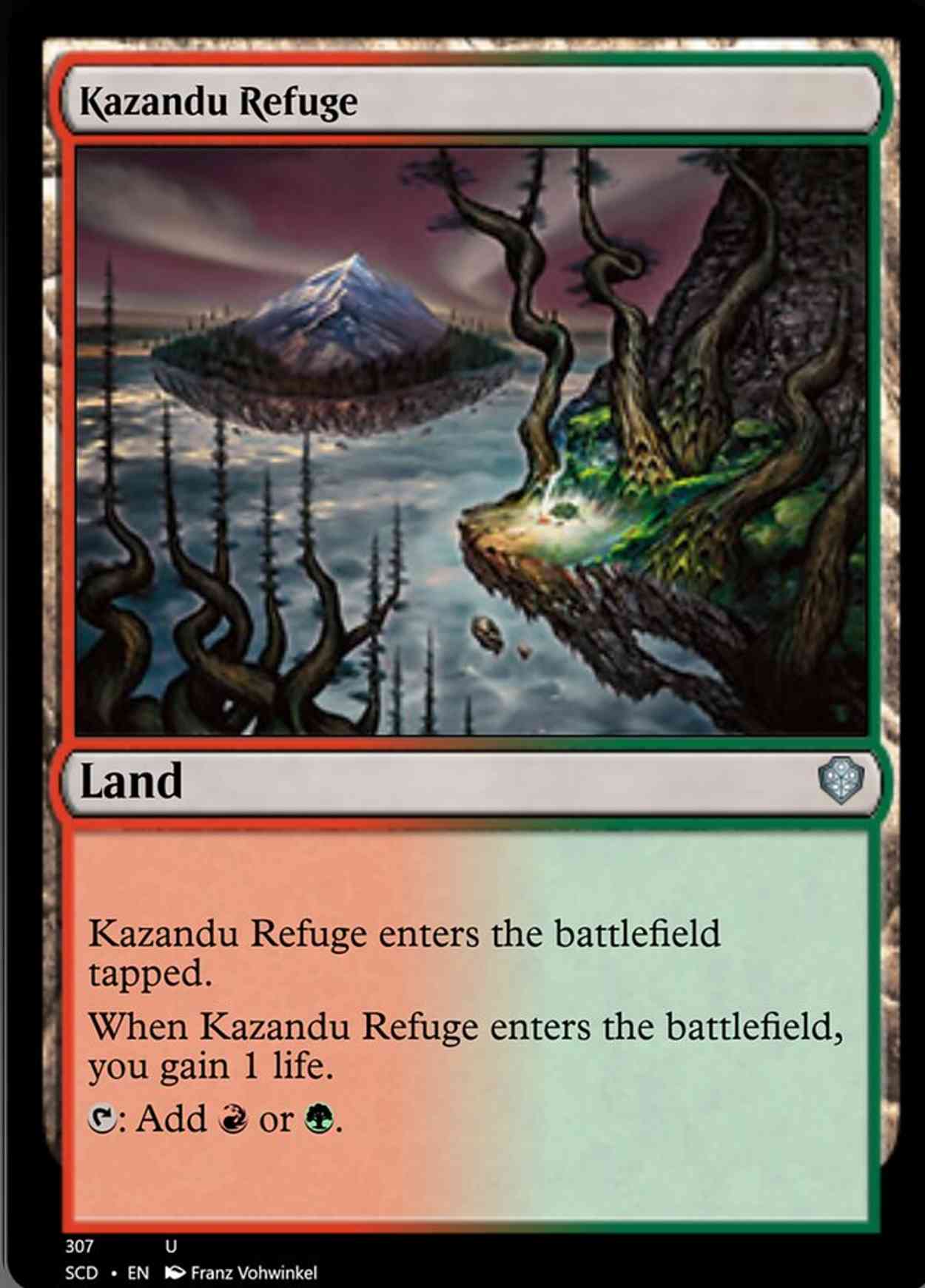 Kazandu Refuge magic card front