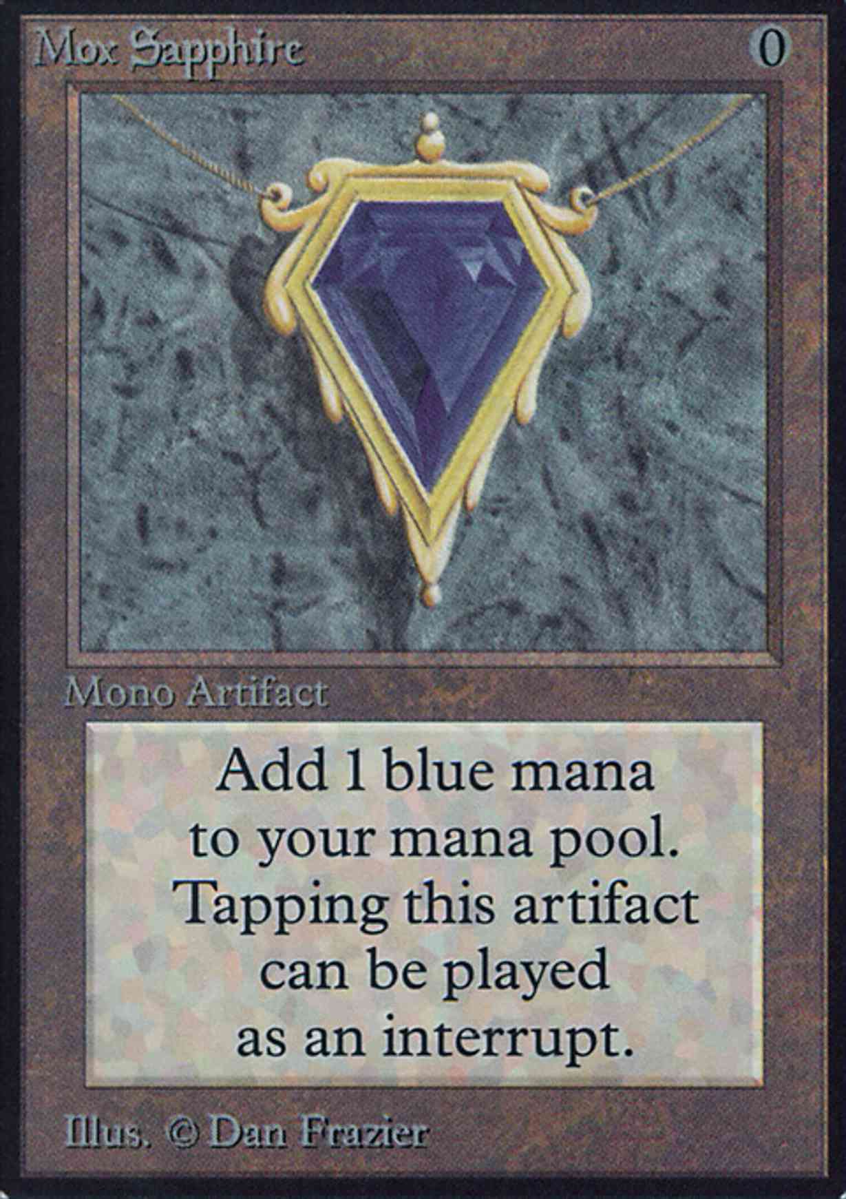 Mox Sapphire (IE) magic card front