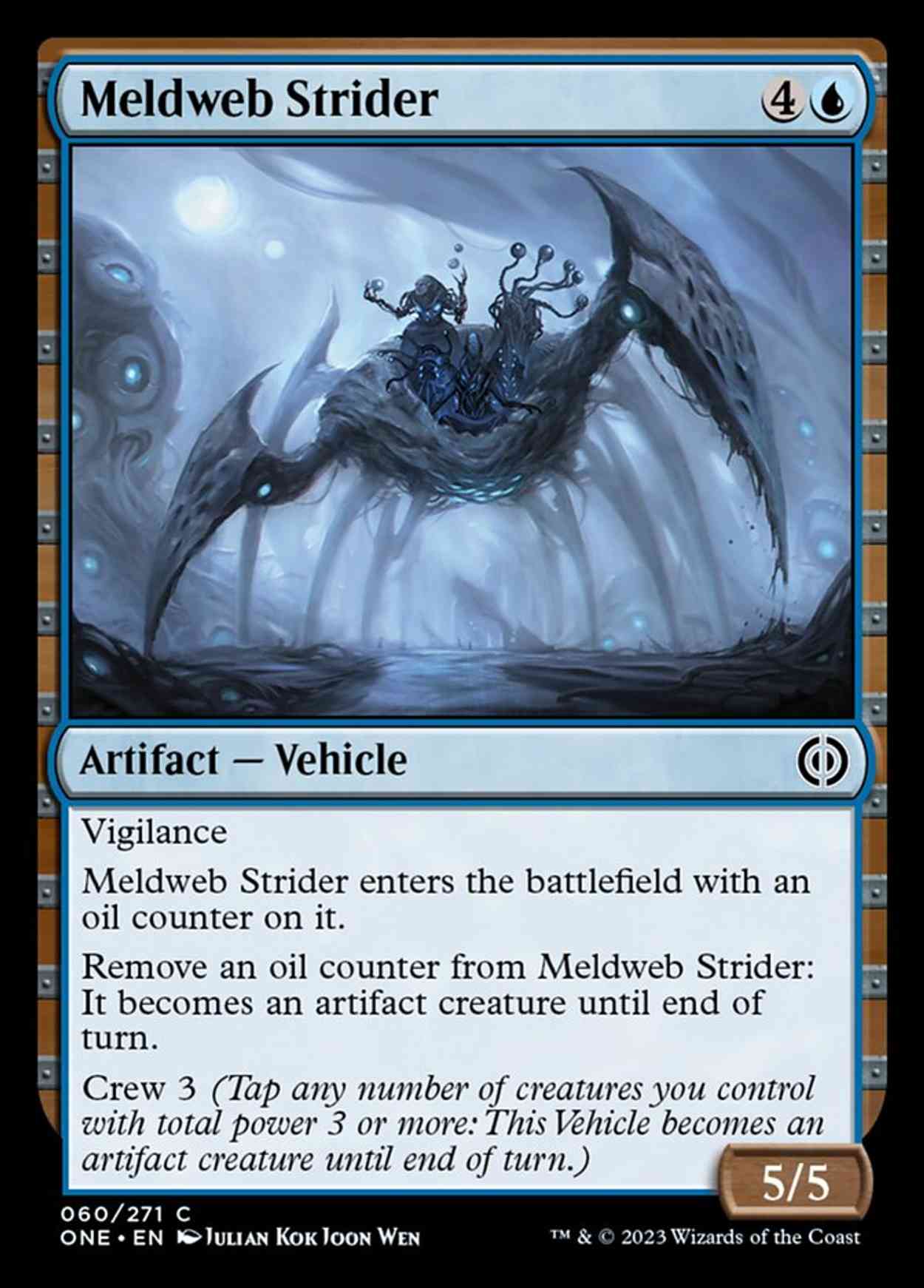 Meldweb Strider magic card front