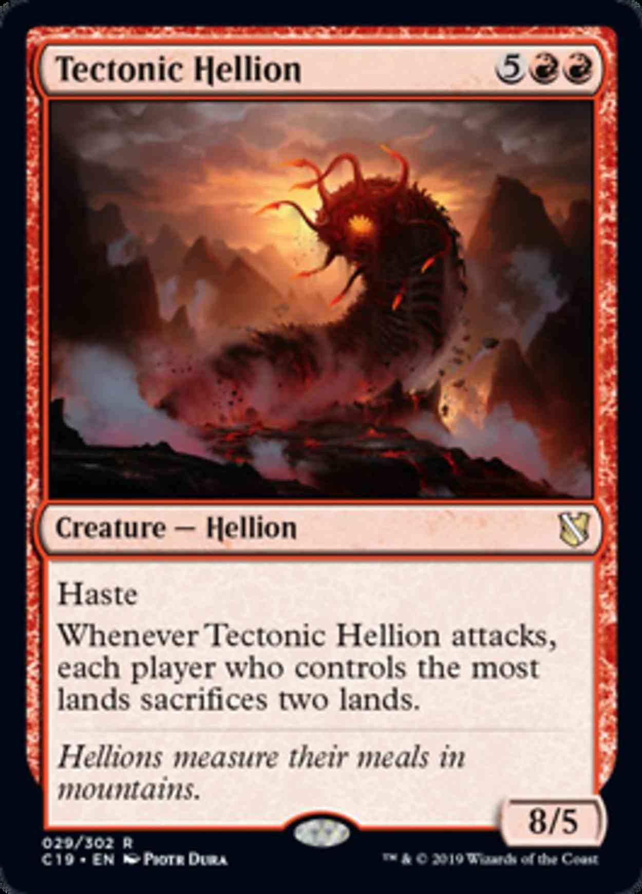 Tectonic Hellion magic card front