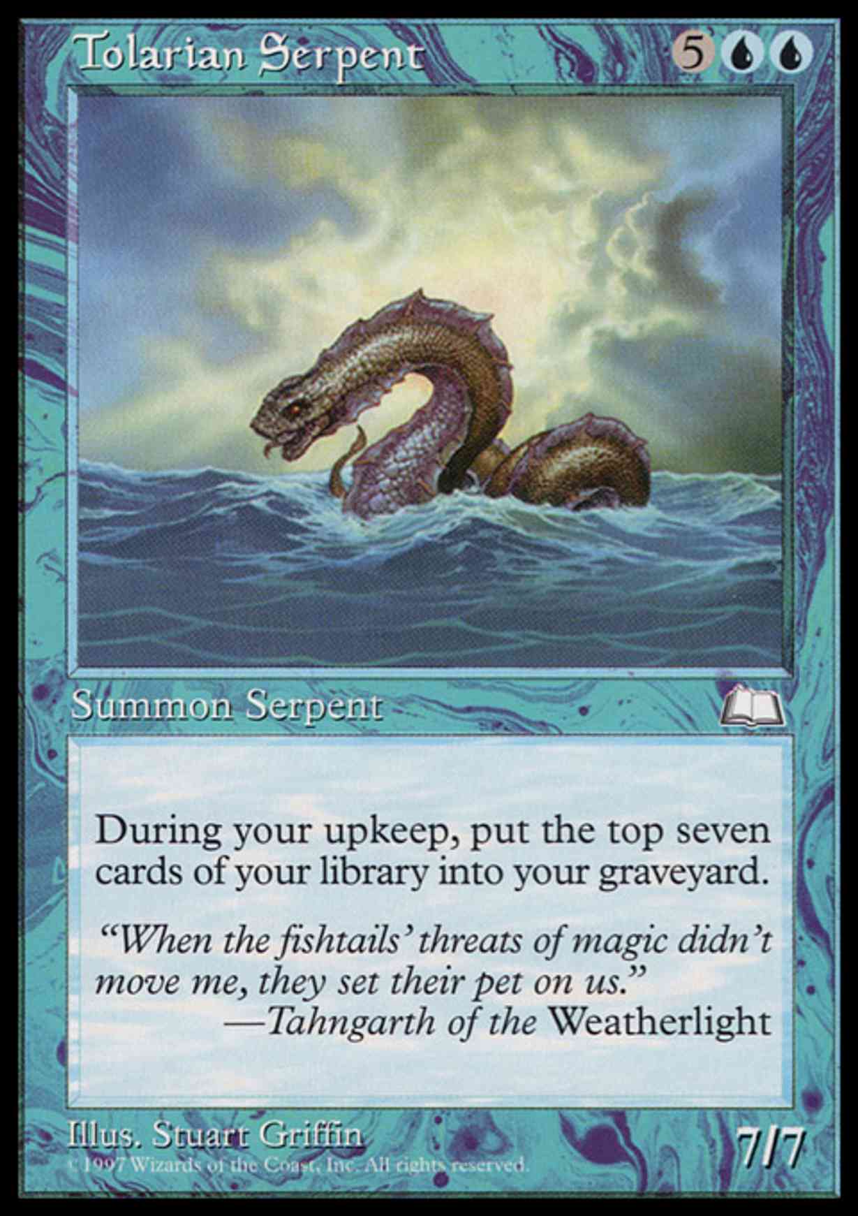 Tolarian Serpent magic card front