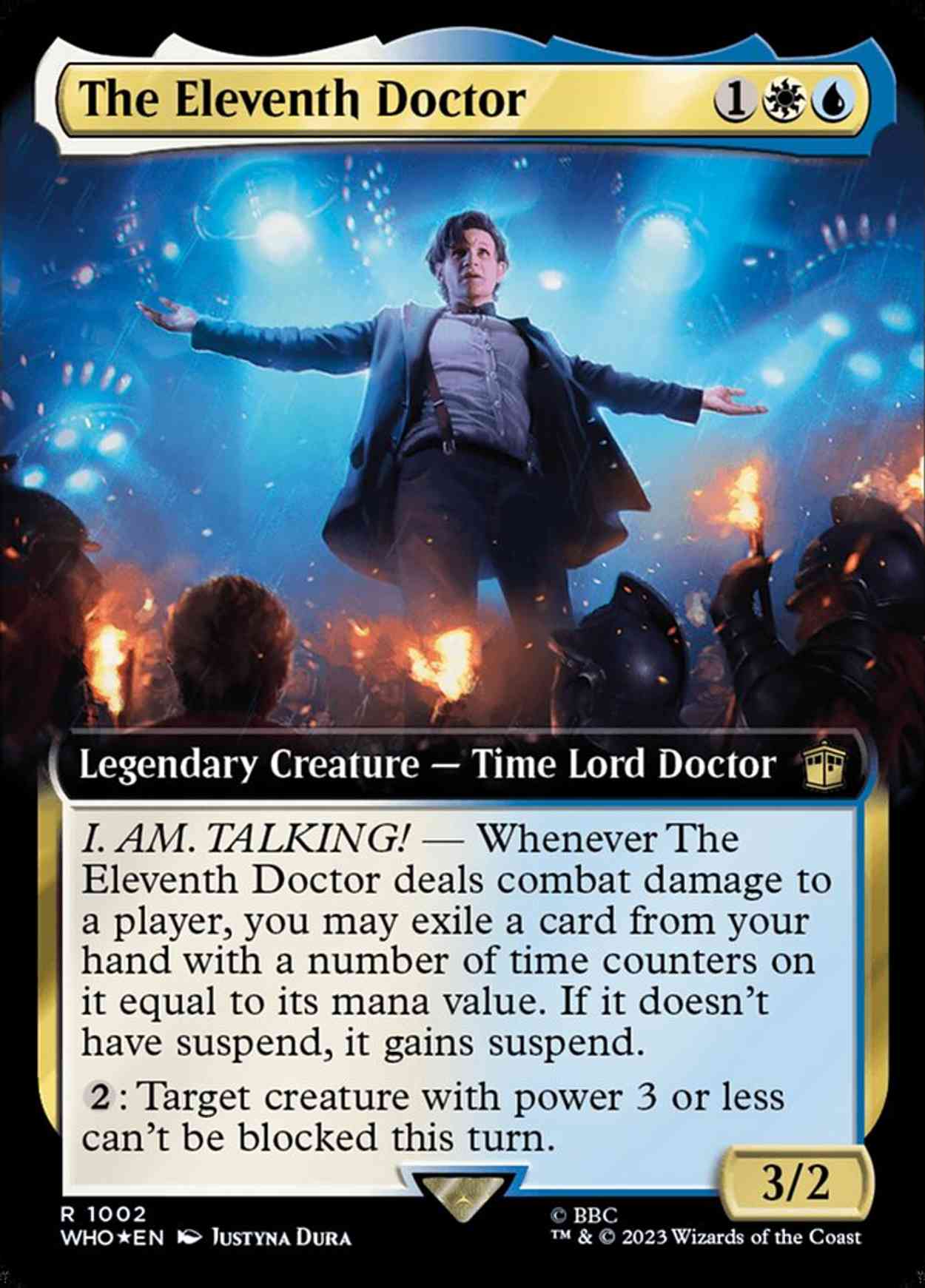 The Eleventh Doctor (Extended Art) (Surge Foil) magic card front