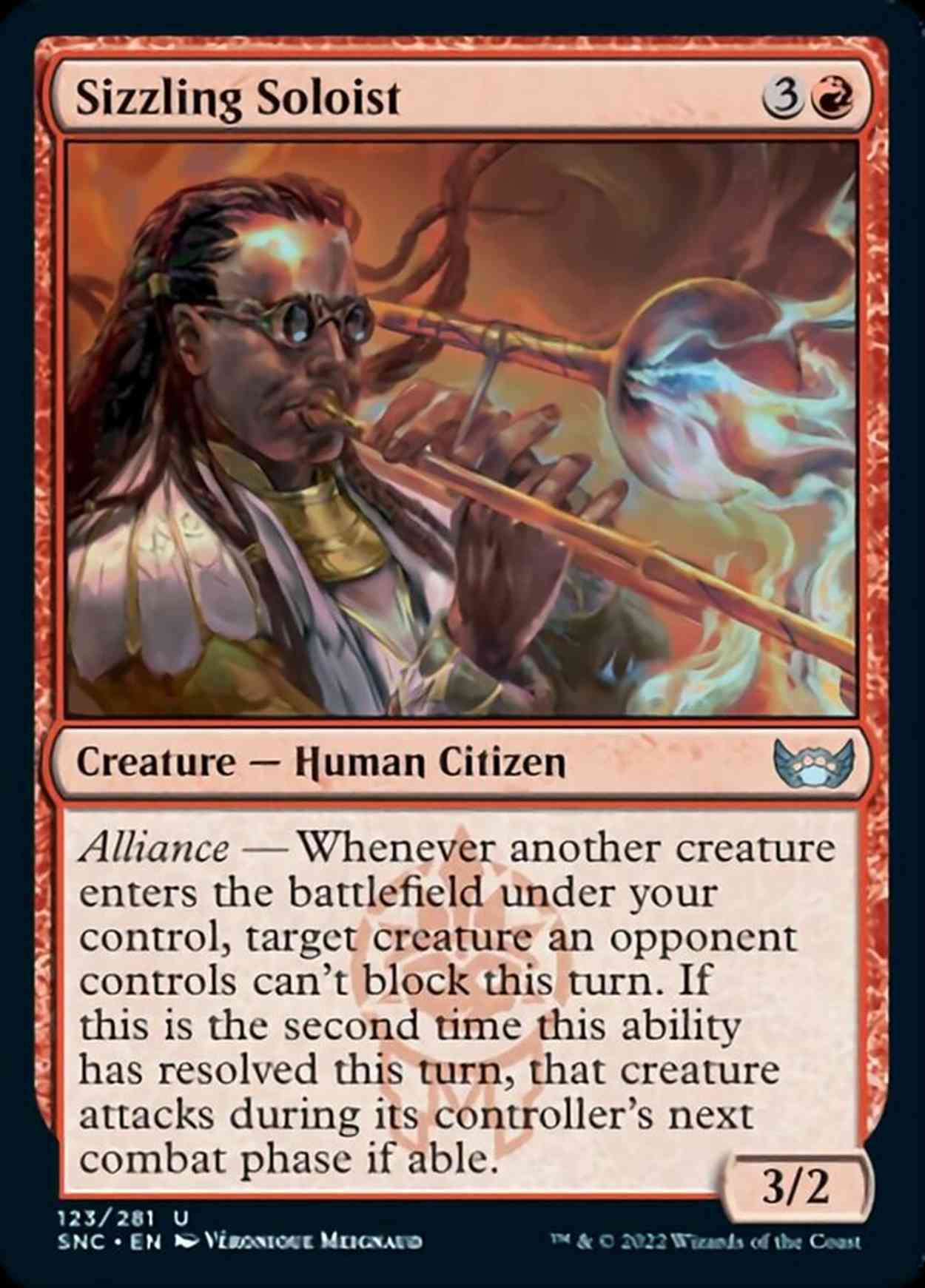Sizzling Soloist magic card front