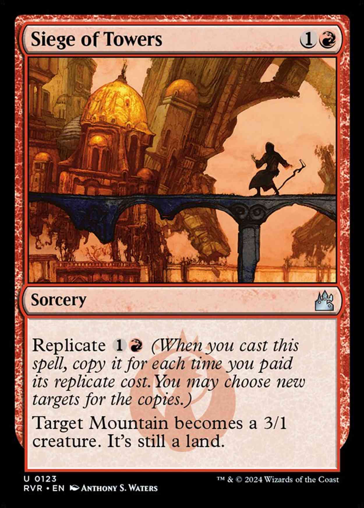 Siege of Towers magic card front