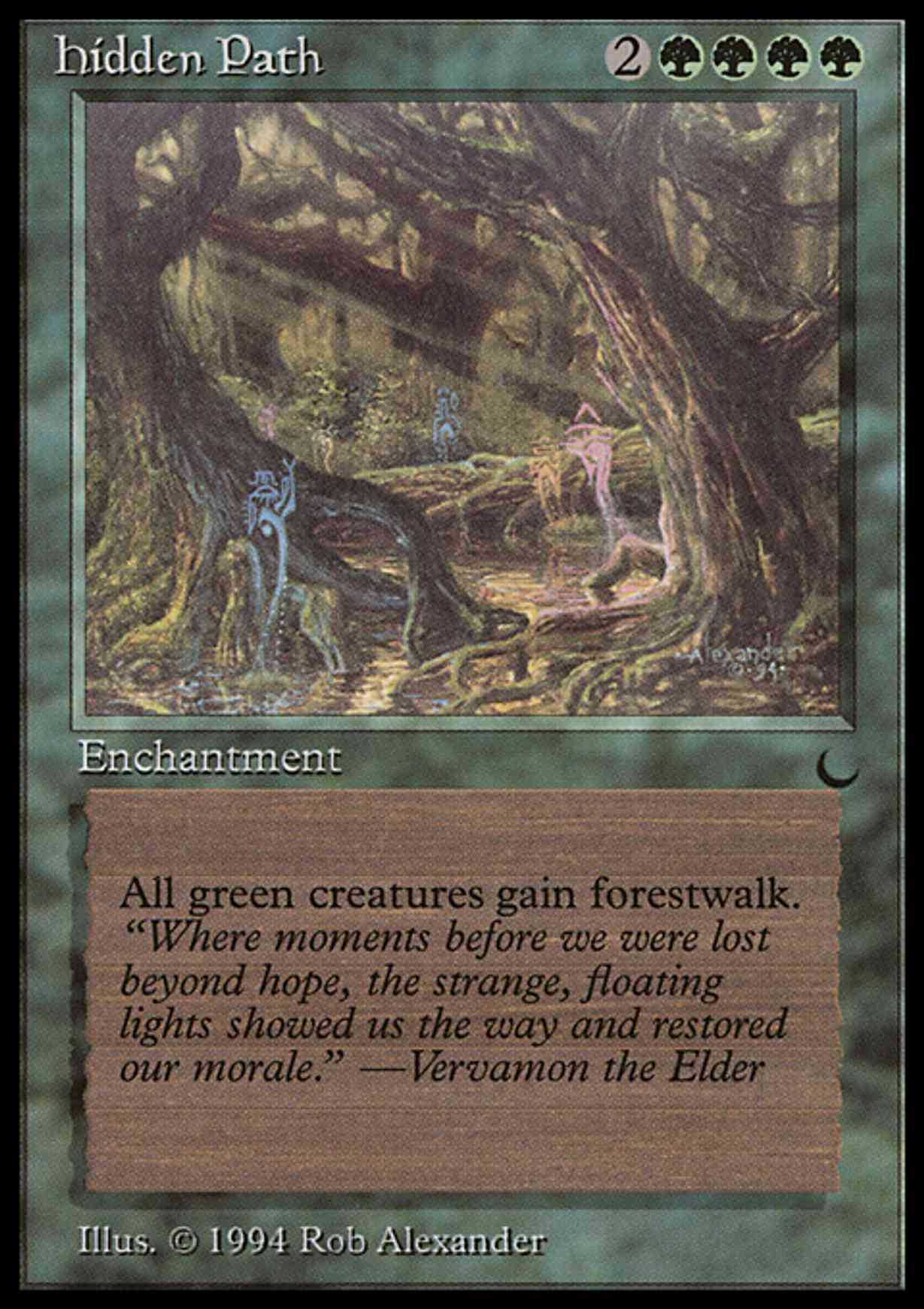 Hidden Path magic card front