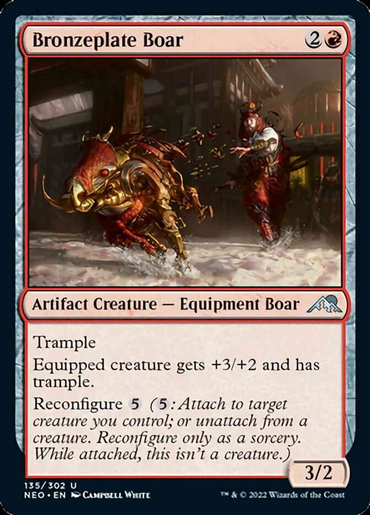 Bronzeplate Boar magic card front