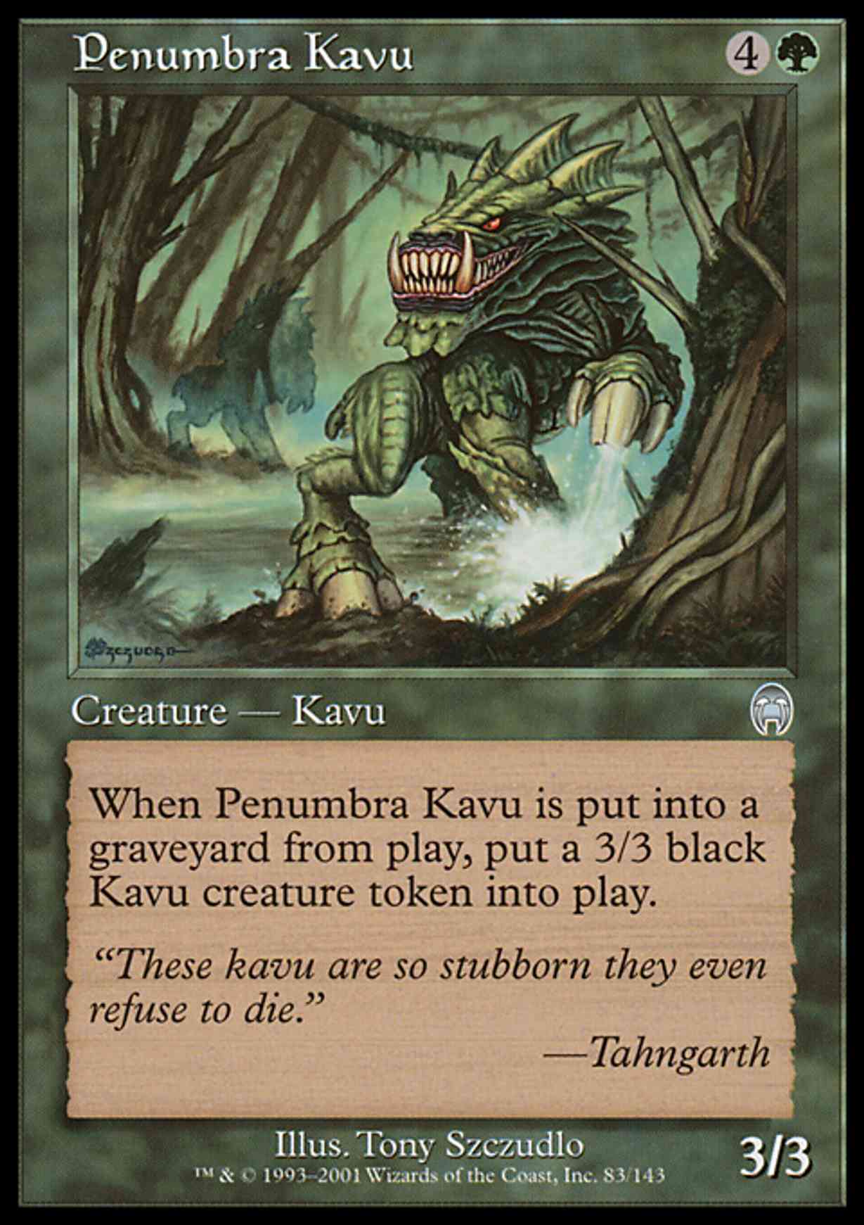 Penumbra Kavu magic card front