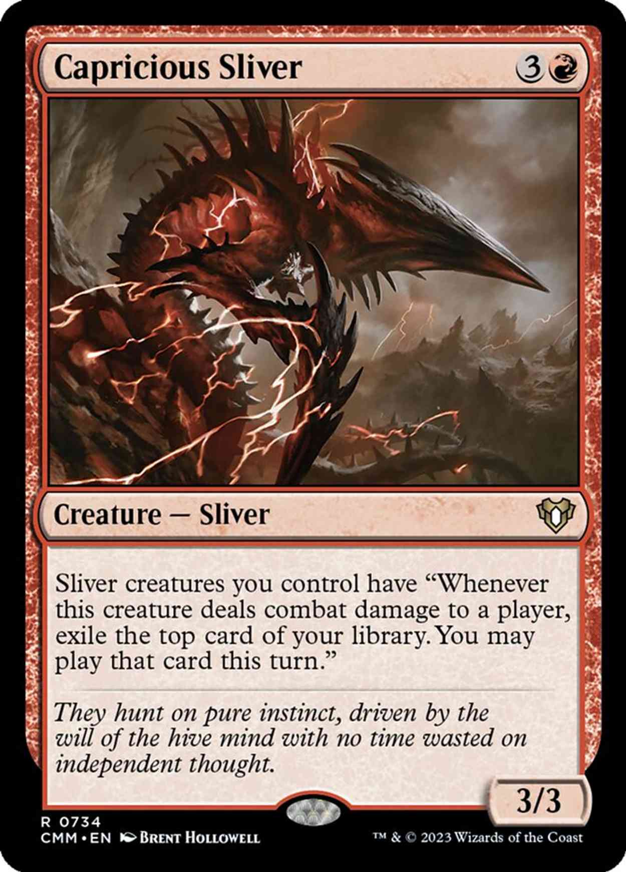 Capricious Sliver magic card front