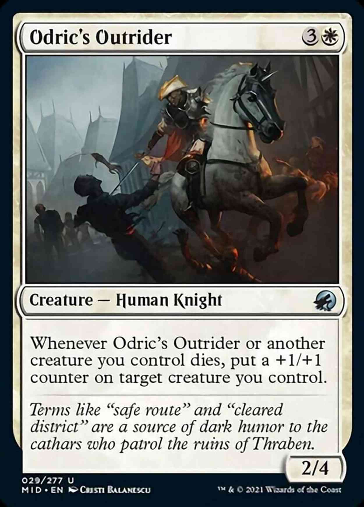 Odric's Outrider magic card front
