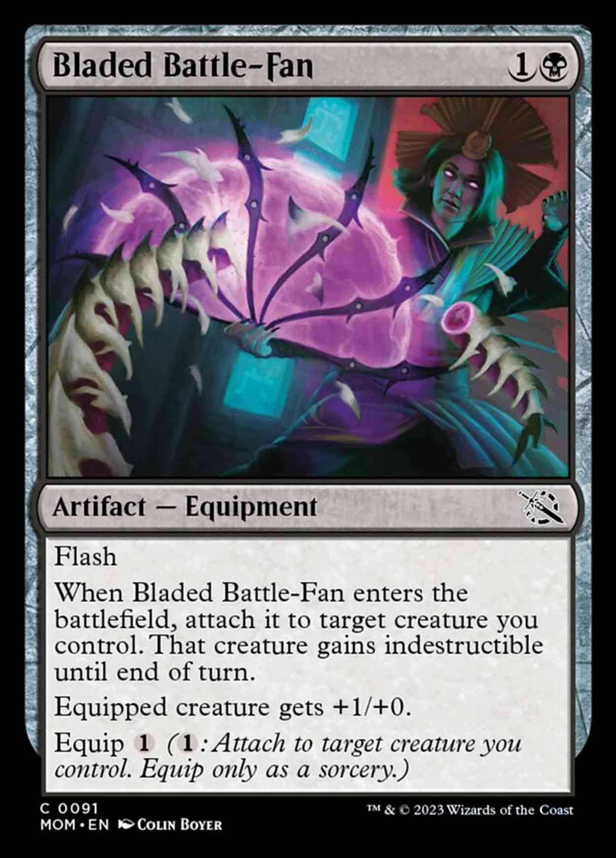 Bladed Battle-Fan magic card front