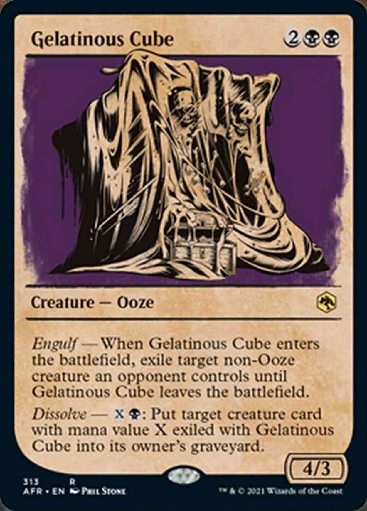 Gelatinous Cube (Showcase) magic card front