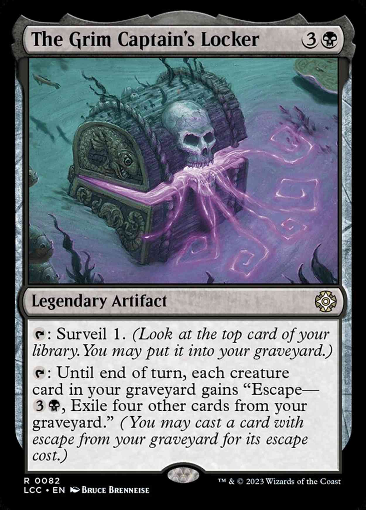 The Grim Captain's Locker magic card front